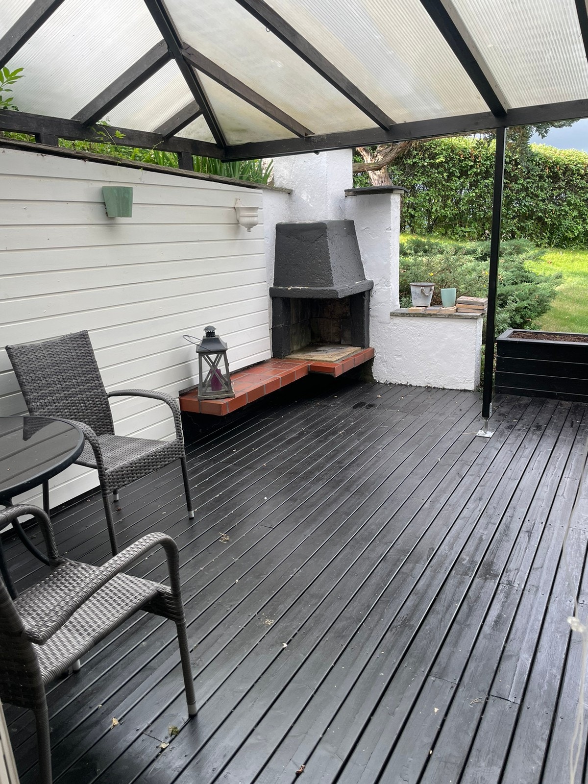 Hyggelig uteplass Galleribilde