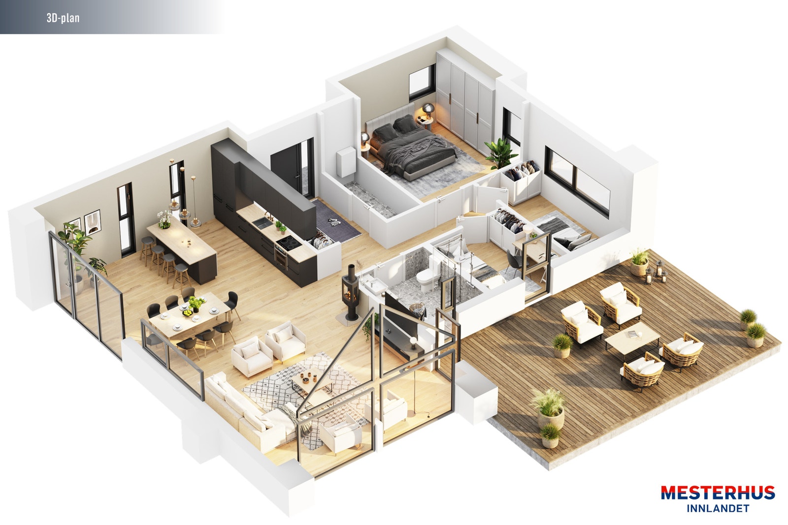 3D-plan Galleribilde