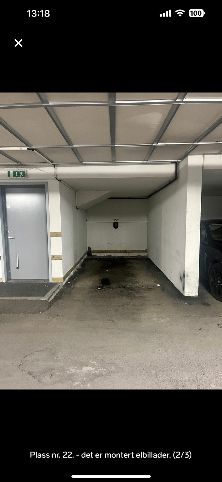 Bredden på plassen er 246cm Galleribilde