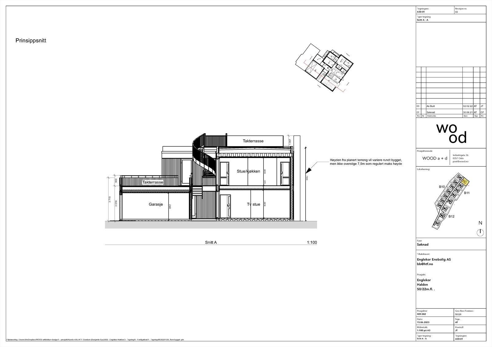 A30-01 Snitt A - A.jpg Galleribilde