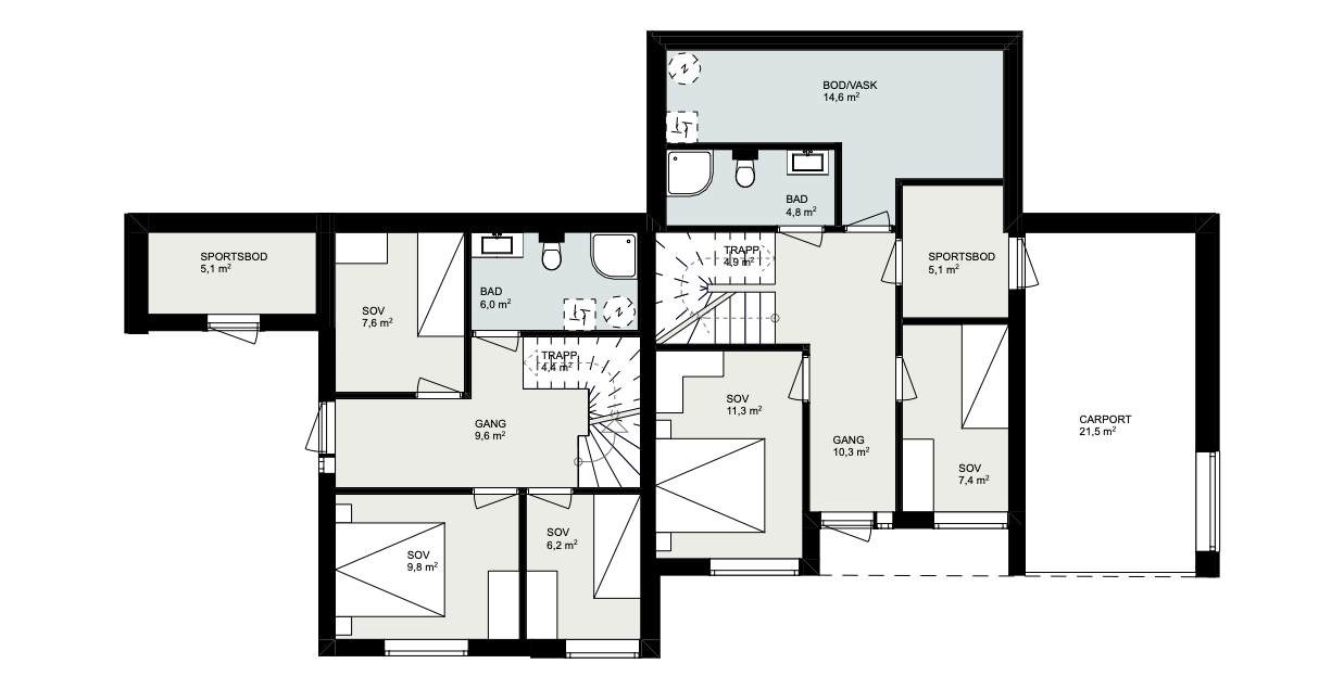 Planløsning 1.etasje Galleribilde