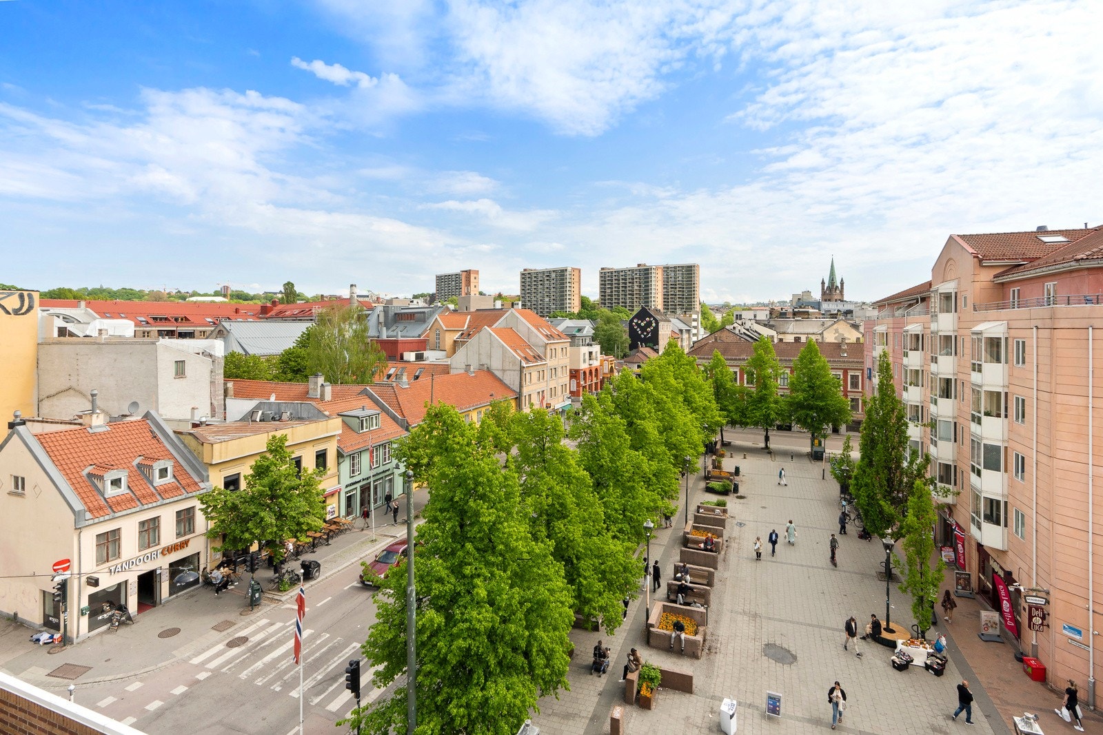 Utsikt ut mot Grønlands torg Galleribilde