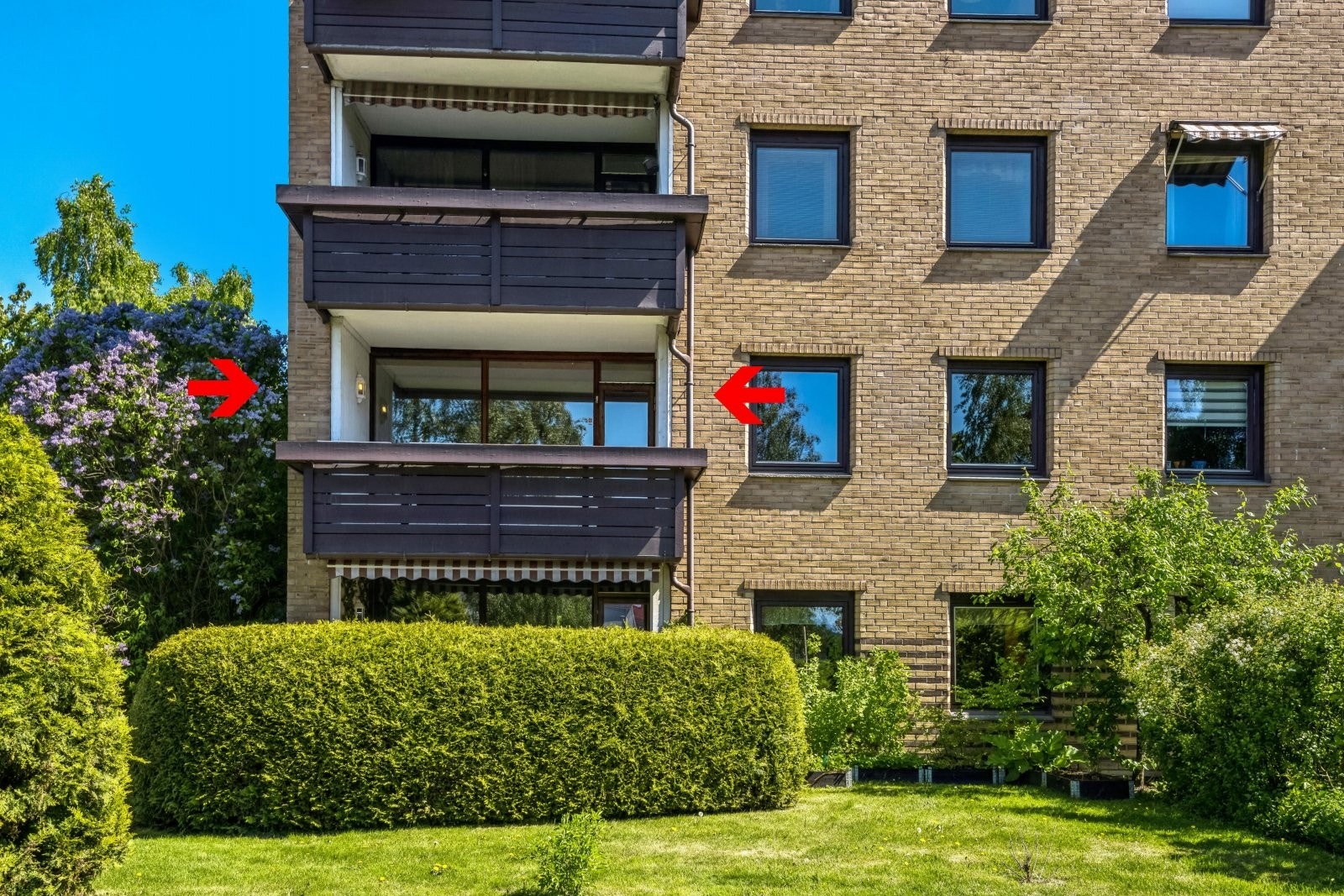 Gjennomgående endeleilighet i høy 1. etasje Galleribilde