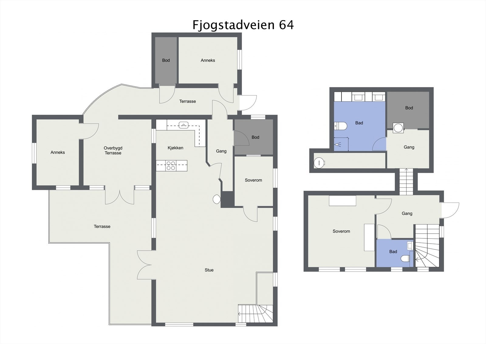 Project letterhead - Fjogstadveien 64 - 2D Floor Plan-2 Galleribilde