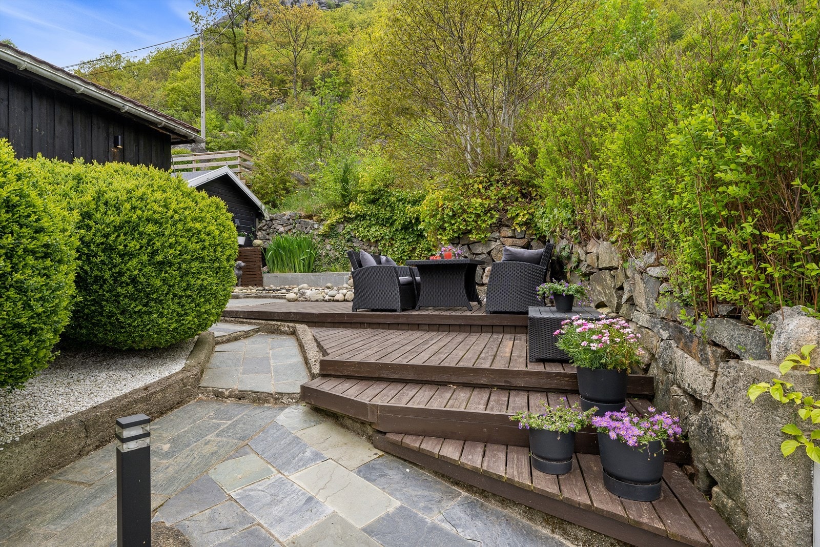 Tomten går over flere plan Galleribilde