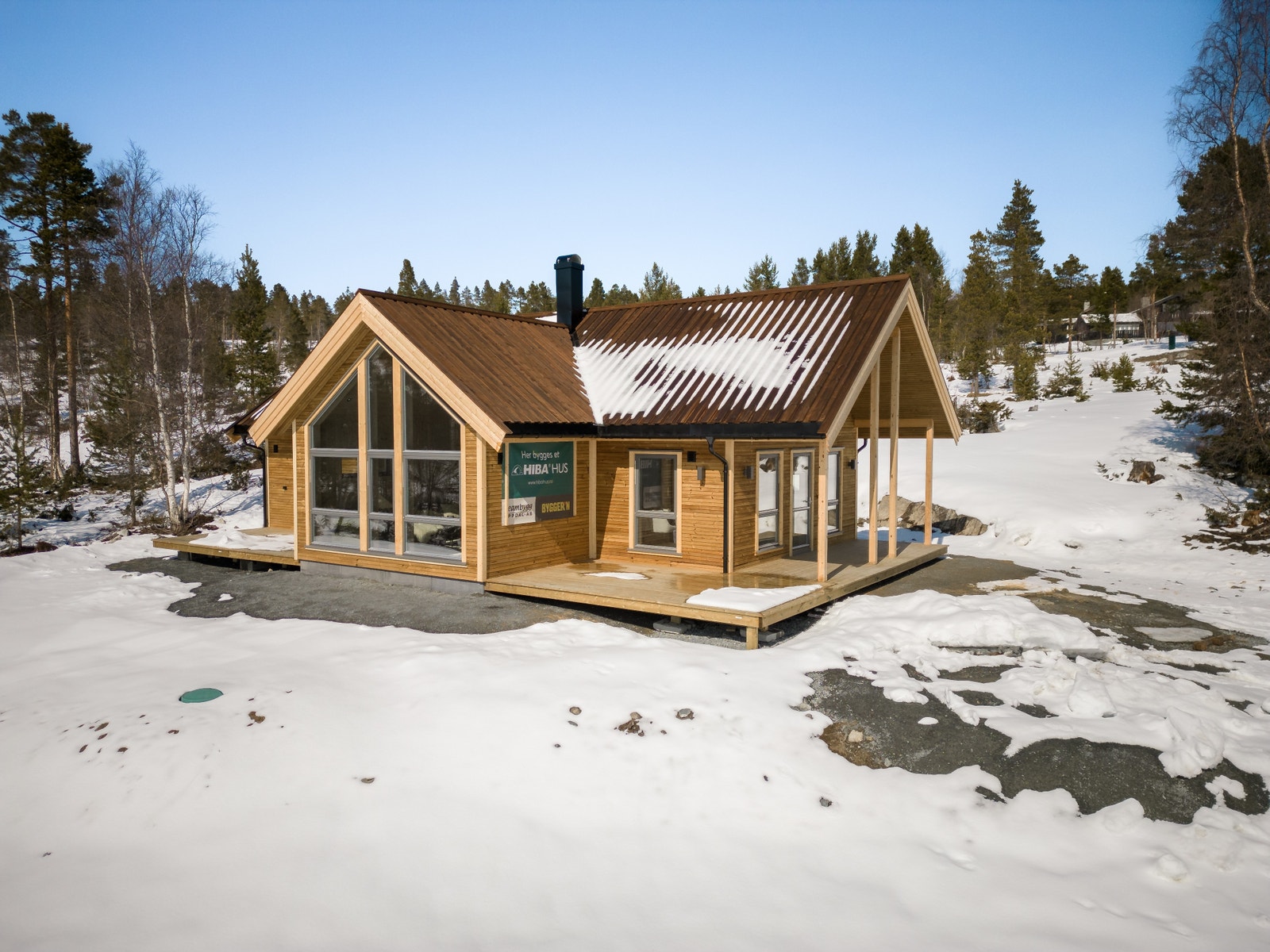 Hytta ble ferdigstil i Mars 2023. Galleribilde