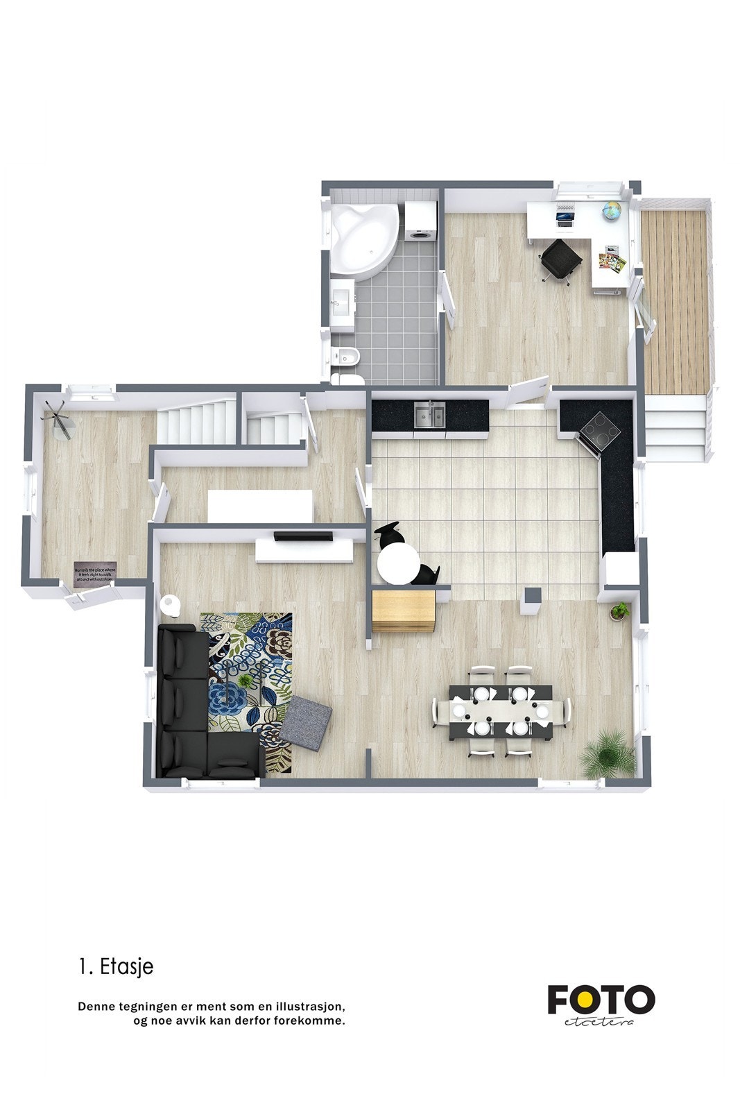 Plantegning 1.etasje Galleribilde