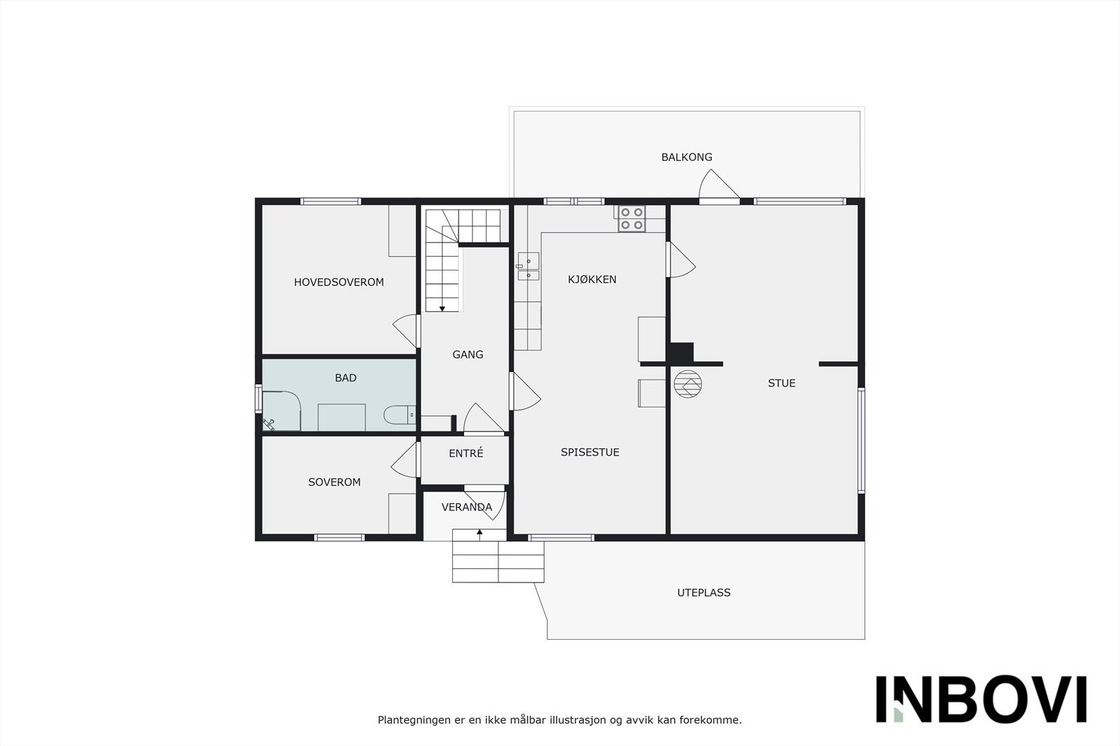 Plantegning hovedetasjen Galleribilde