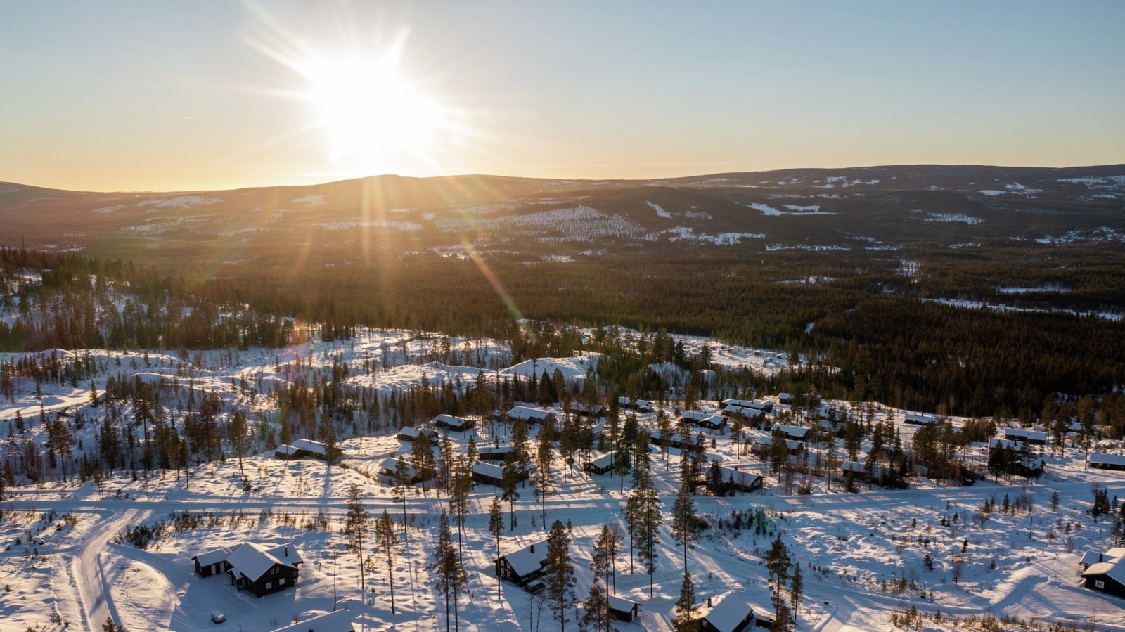 Utsiktsbilde fra tomteområdet. Galleribilde