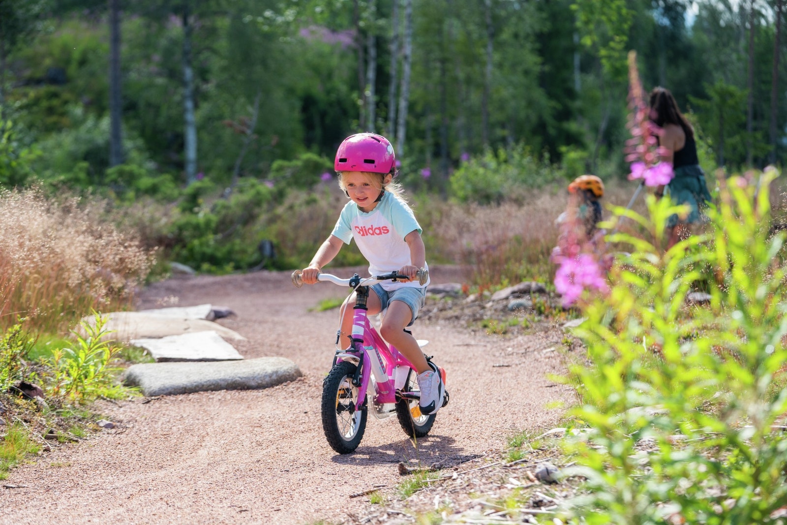 Her fra Bamserunden 150 m
og blåbærrunden 350 m Galleribilde