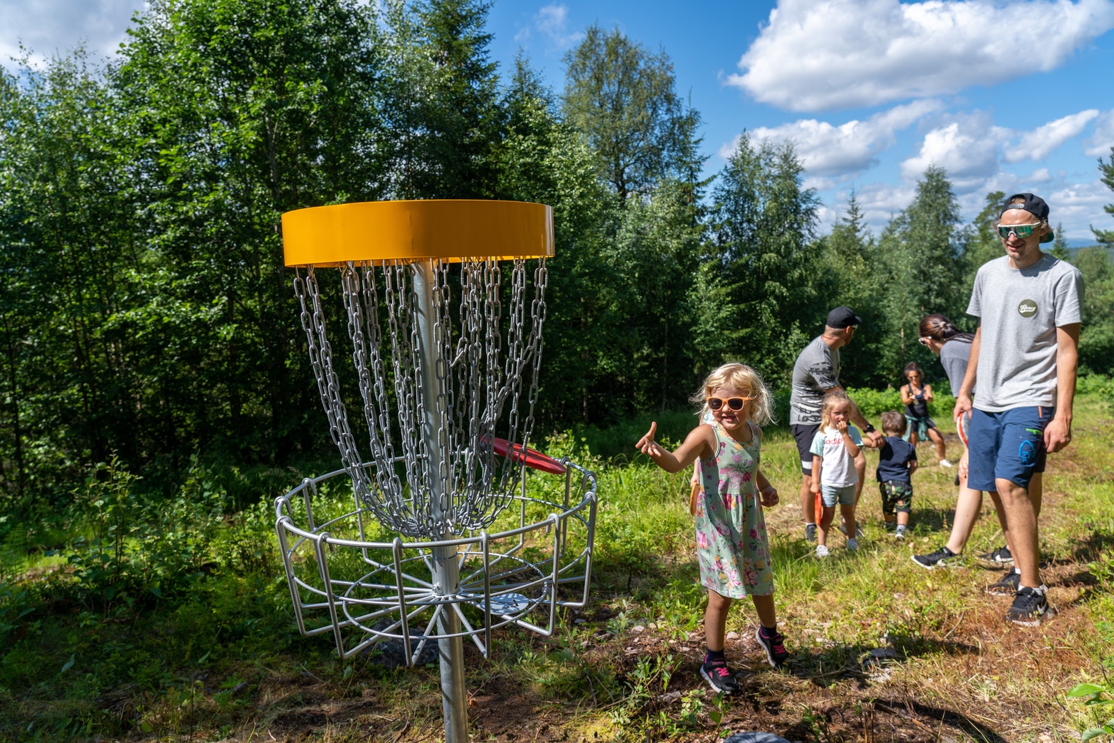 Frisbeegolfbane med 9 hull i Alpinbakken.
Passer for hele familien Galleribilde