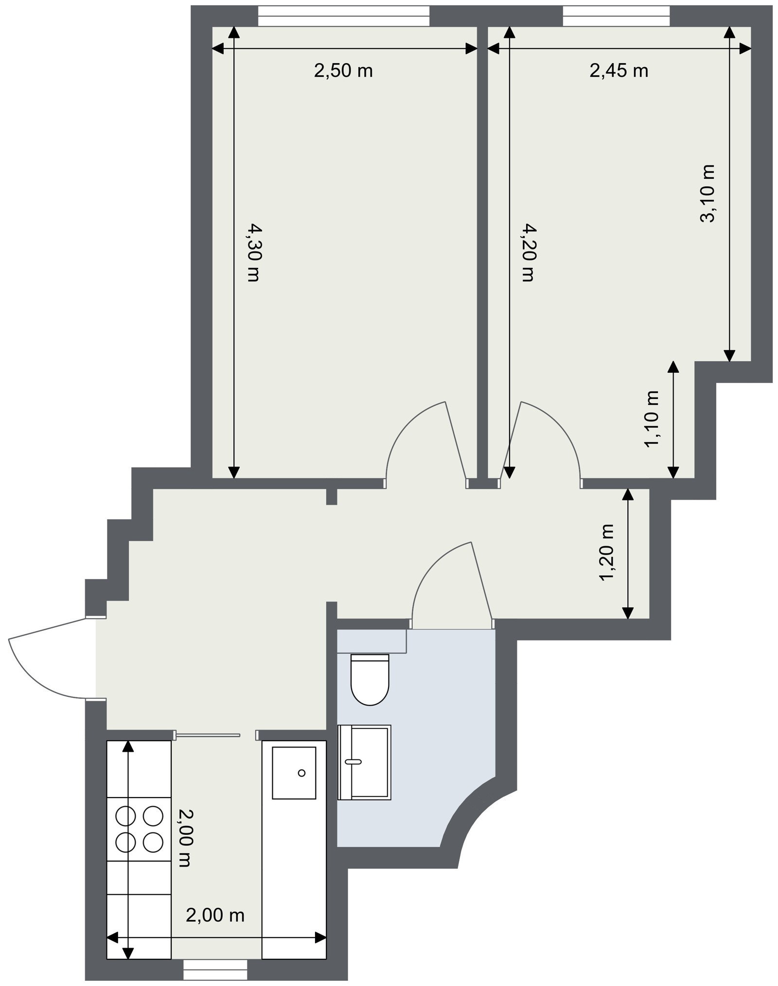 Plantegning Galleribilde