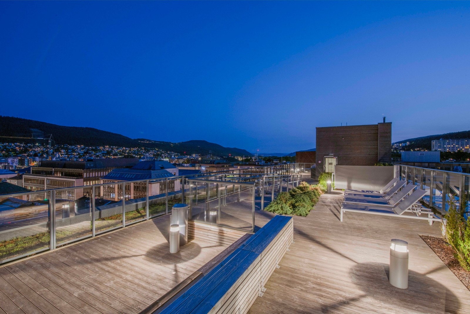 Med boligen er det også tilgang til en felles takterrasse. Galleribilde