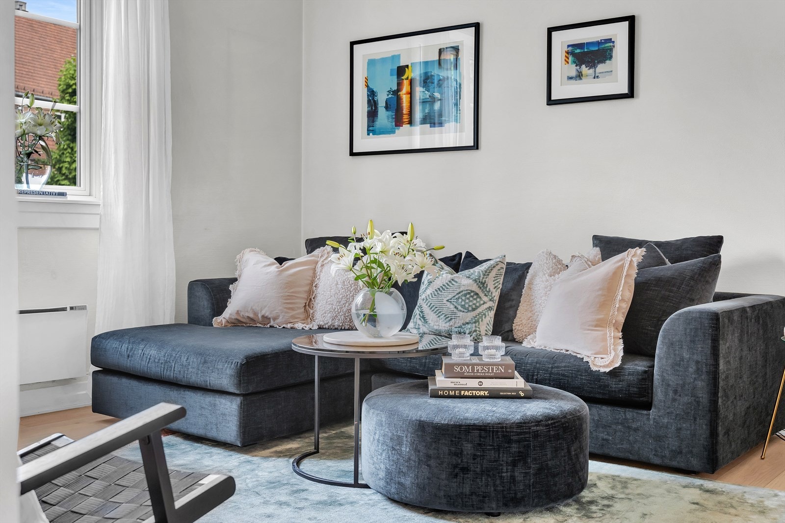 I ditt nye hjem har du god takhøyde og delikate fargevalg. Galleribilde