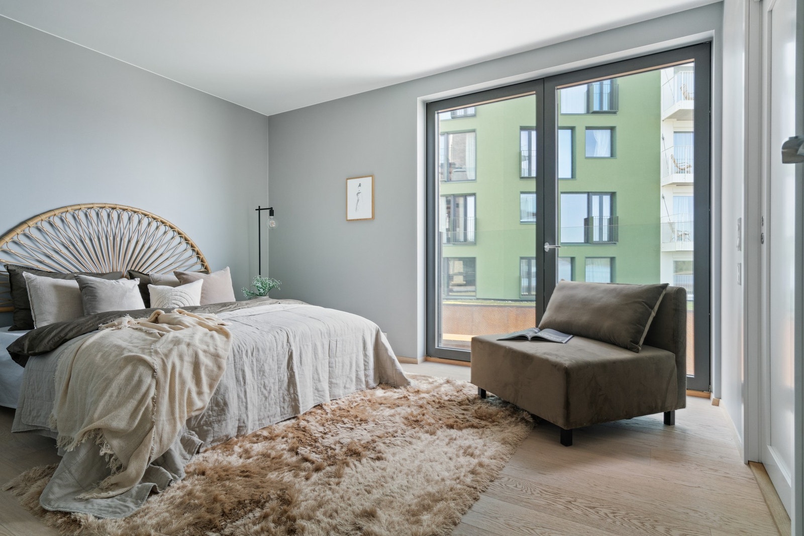 Hovedsoverom med god plass til seng og garderobe. Galleribilde