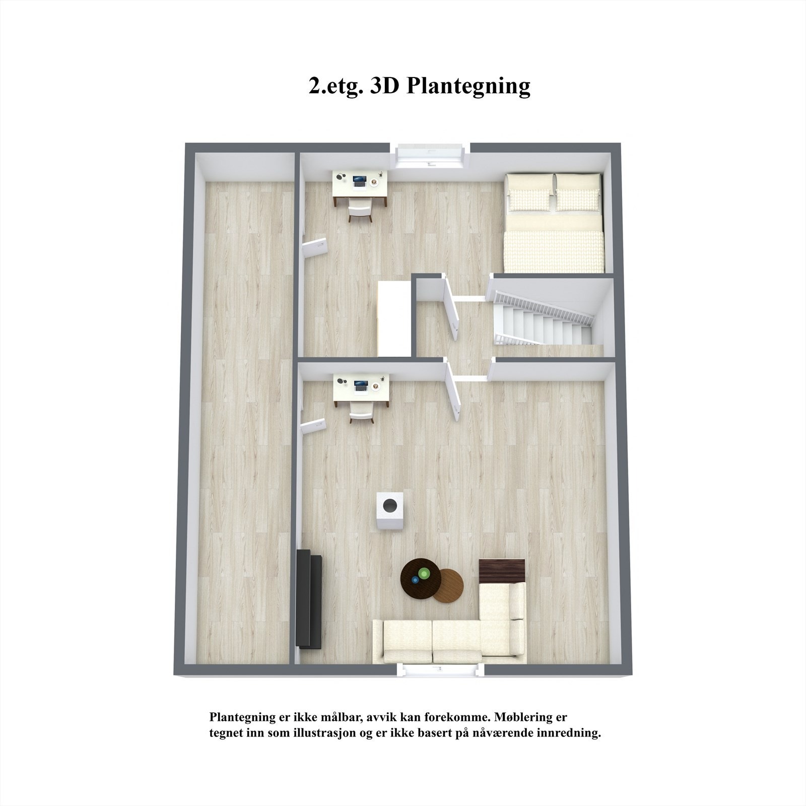 2.etg. 2. Floor - 3D Floor Plan.jpg Galleribilde