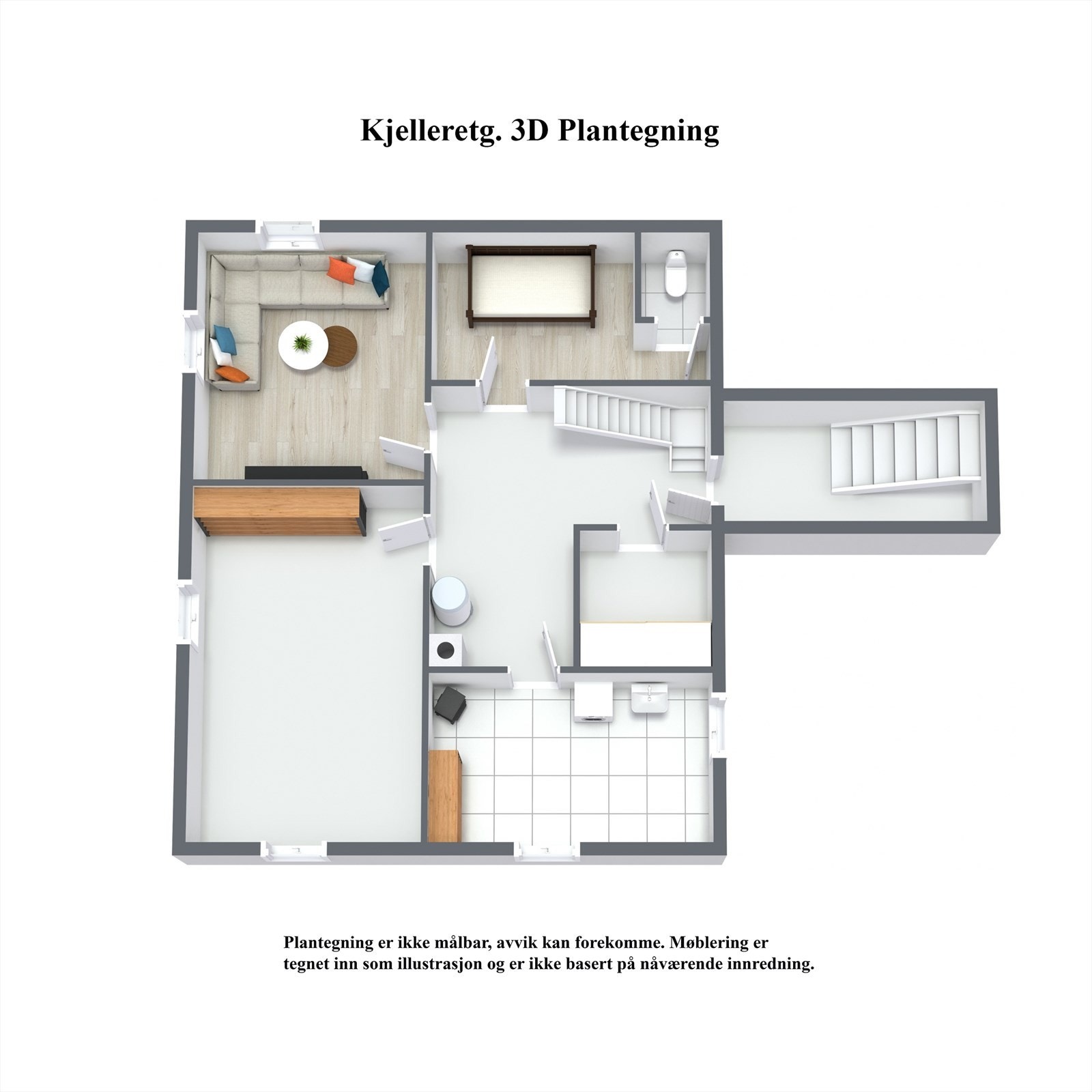 Kjelleretg. - 3D Floor Plan.jpg Galleribilde