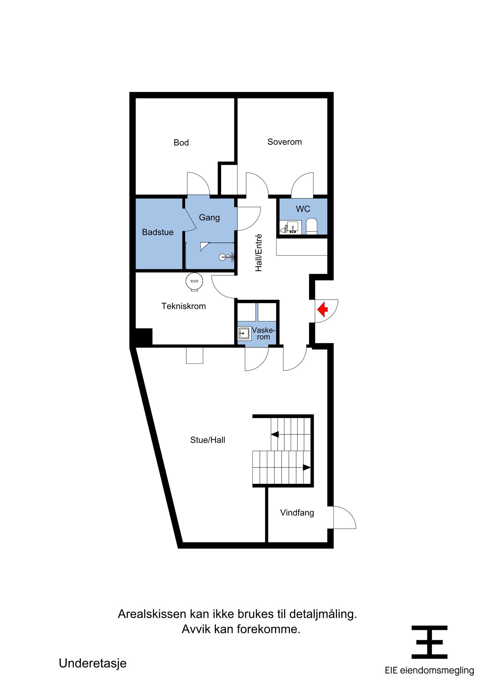 Plantegning 1.etasje Galleribilde