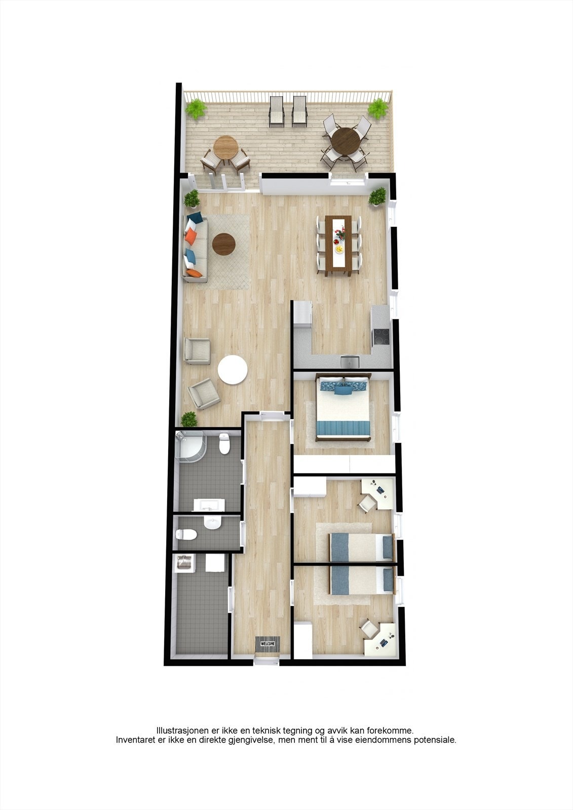 Plantegning Galleribilde