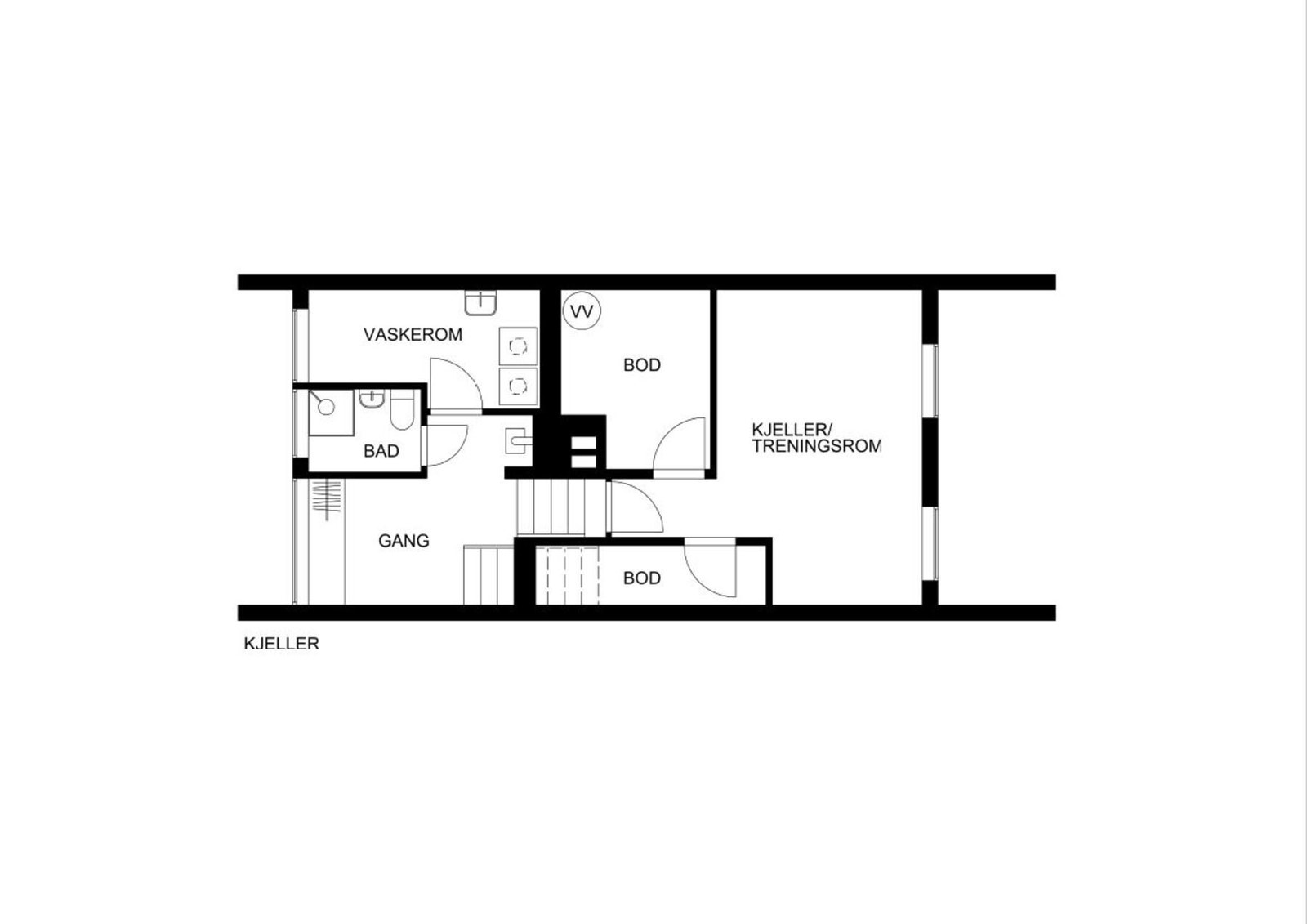 Plantegning kjeller Galleribilde