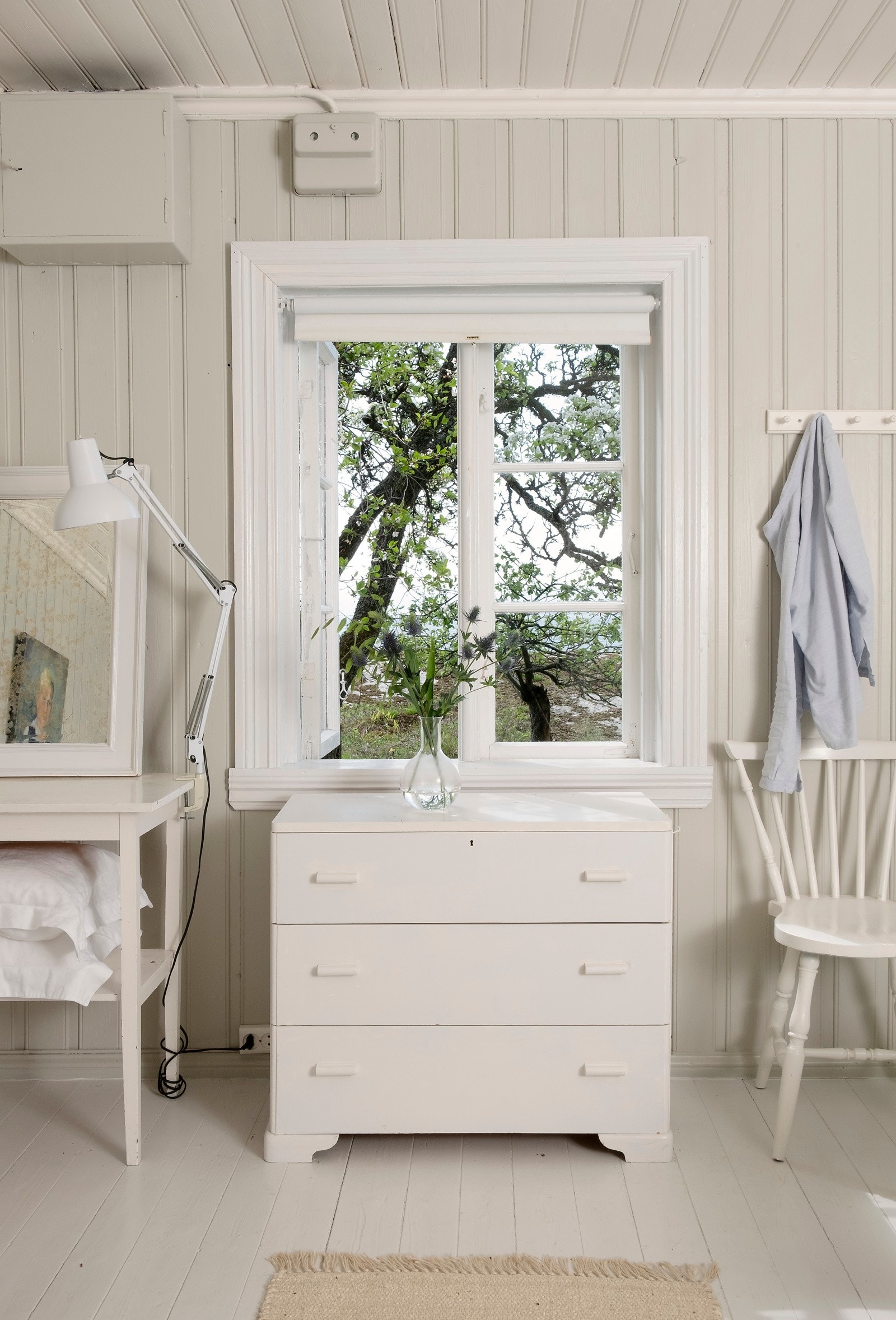 Hvitt rom på annekset. Galleribilde