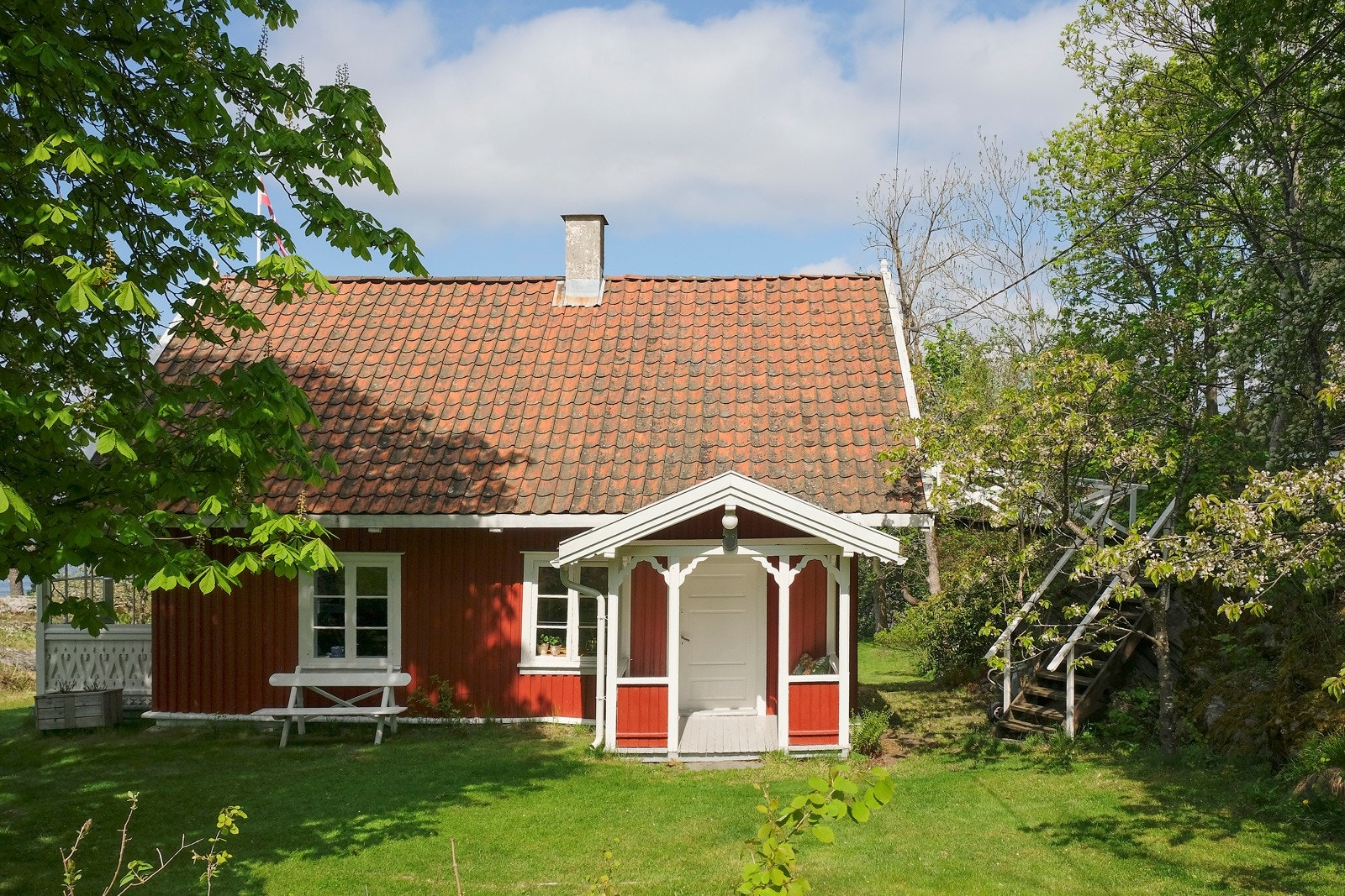 Enkel bebyggelse antatt oppført i slutten av 1850-årene av husmannssønn Martin Pedersen og kona Berte Magnusdatter.(kilde: Nesodden Historielag) Galleribilde