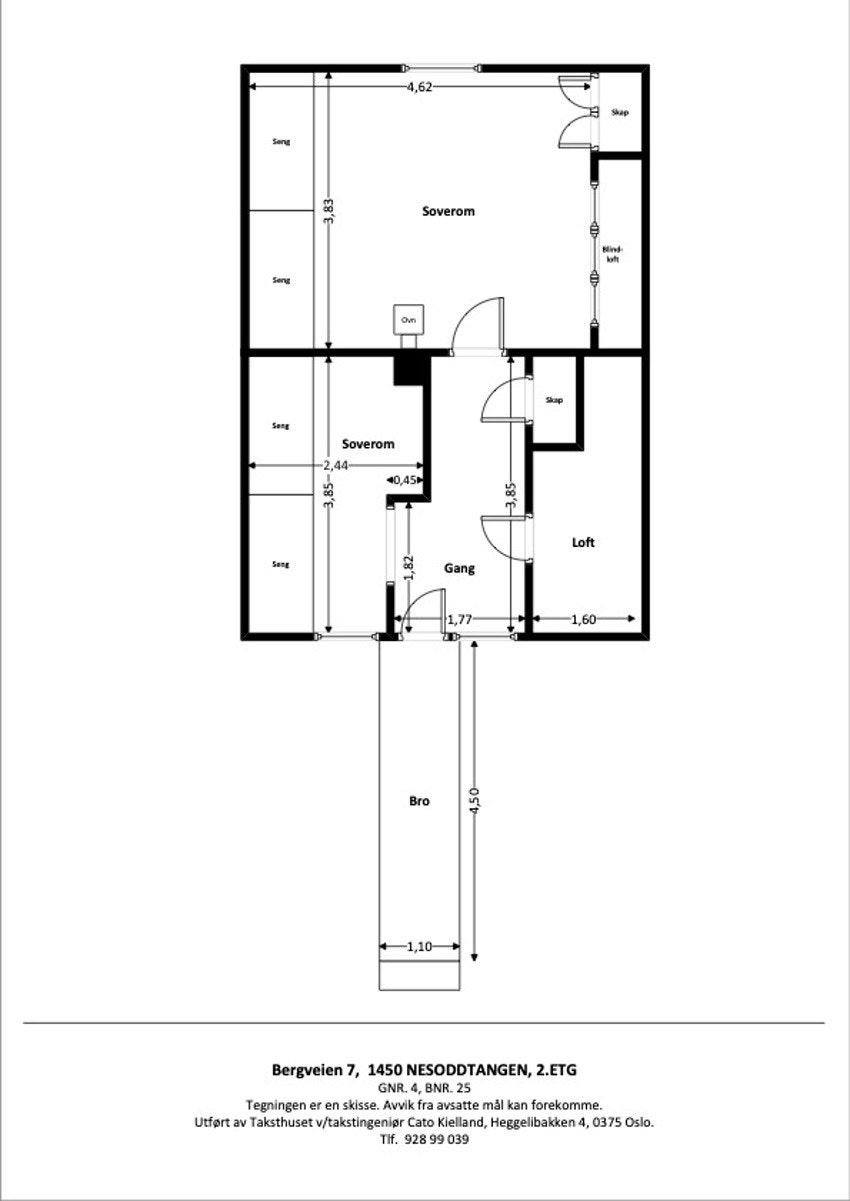 Plan 2. etasje Galleribilde