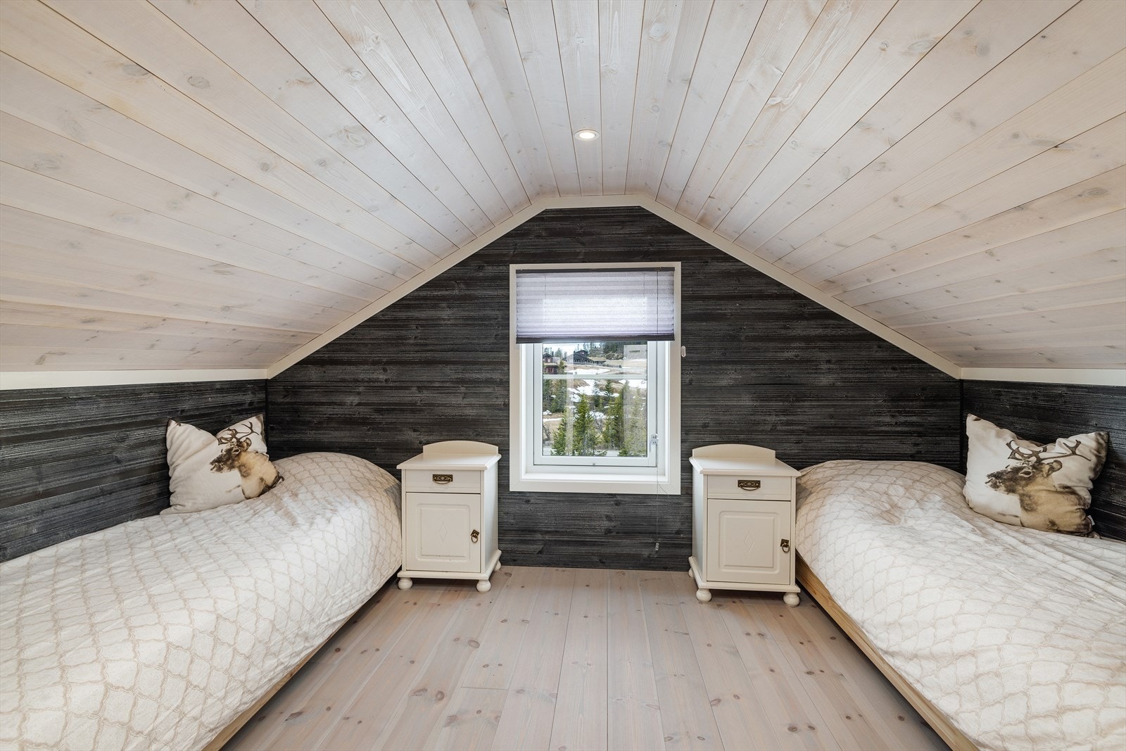 Hemsen byr også på et romslig soverom. Galleribilde