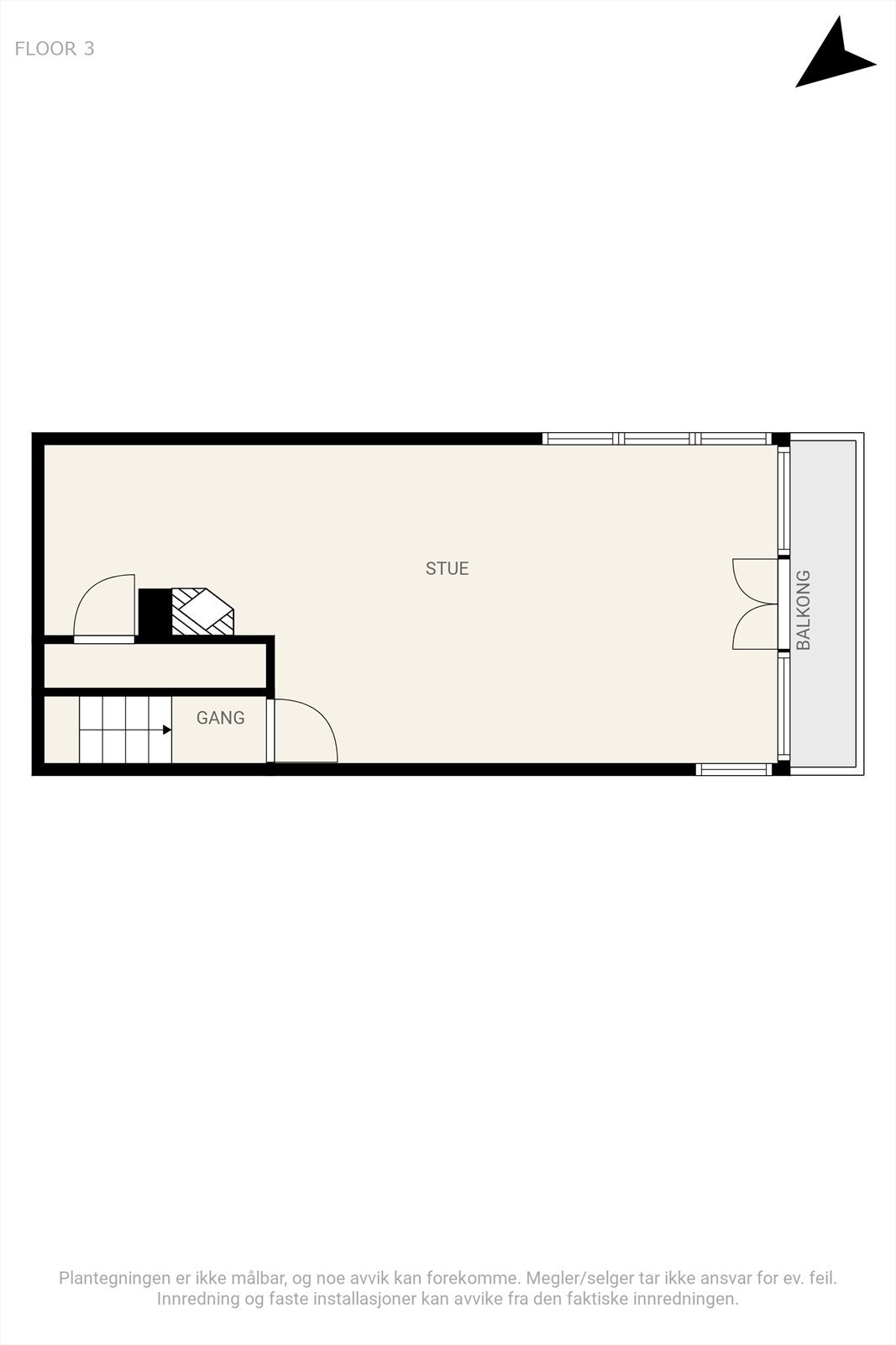 Plantegning loft. Galleribilde