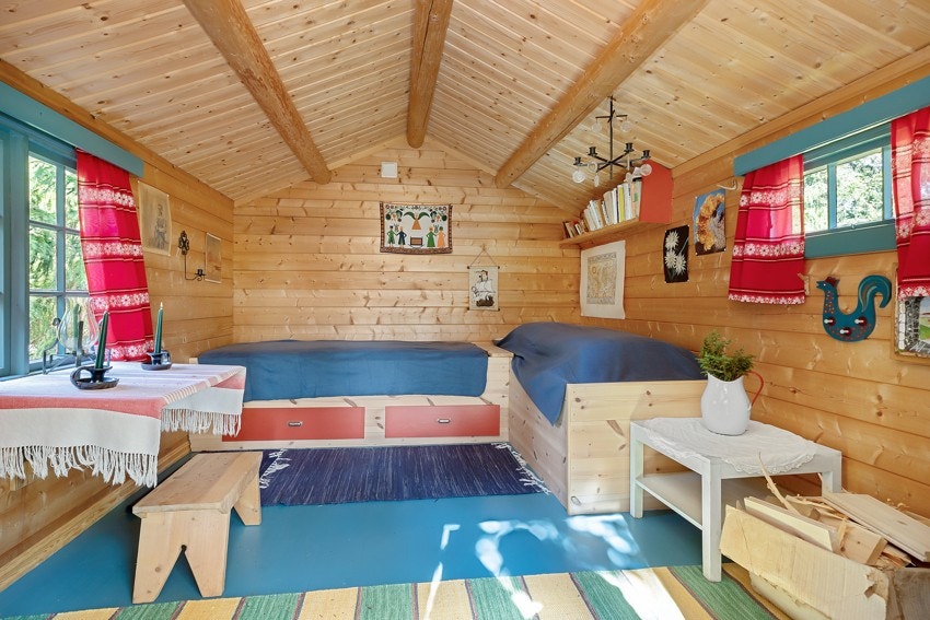 Annekset er ikke byggemeldt og er derfor ikke godkjent som rom for varig opphold Galleribilde