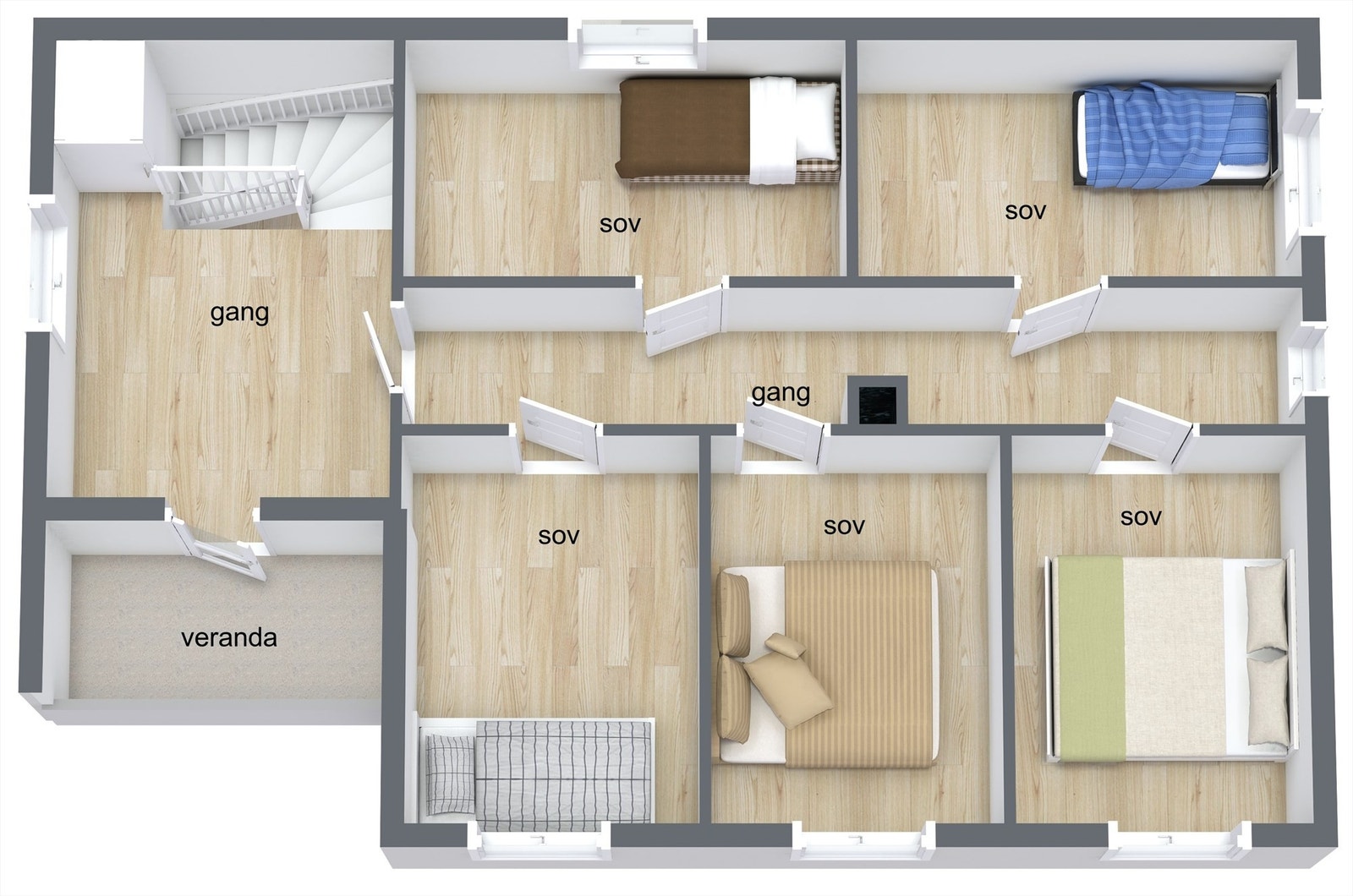 Plantegning 2.etg. Galleribilde