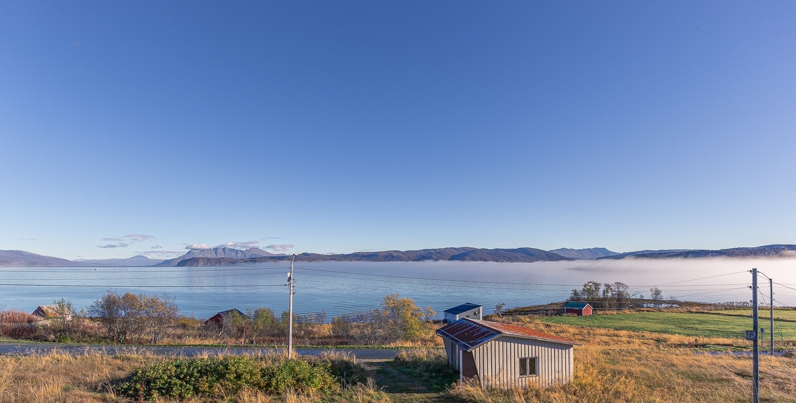 Nydelig utsikt i fra eiendommen. Galleribilde