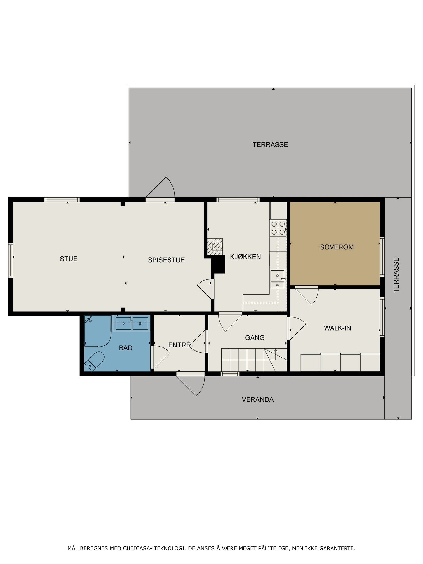 Plantegning 1.etasje Galleribilde