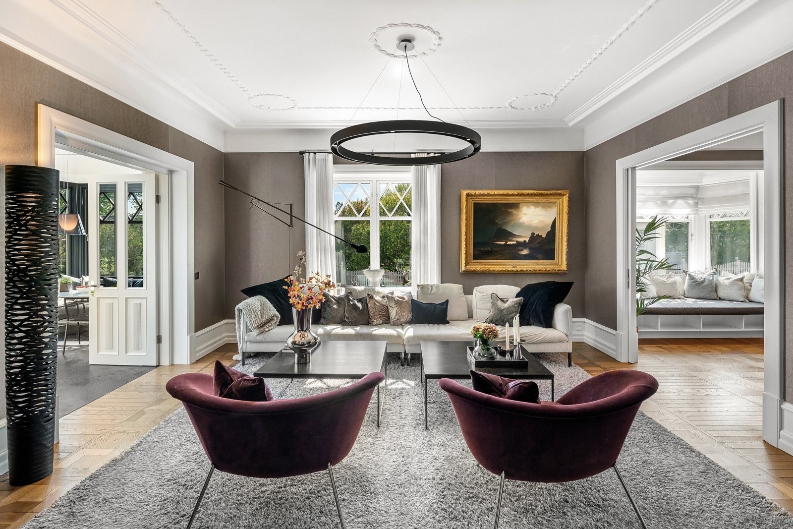 Stue, mot havestue og TV-stue Galleribilde