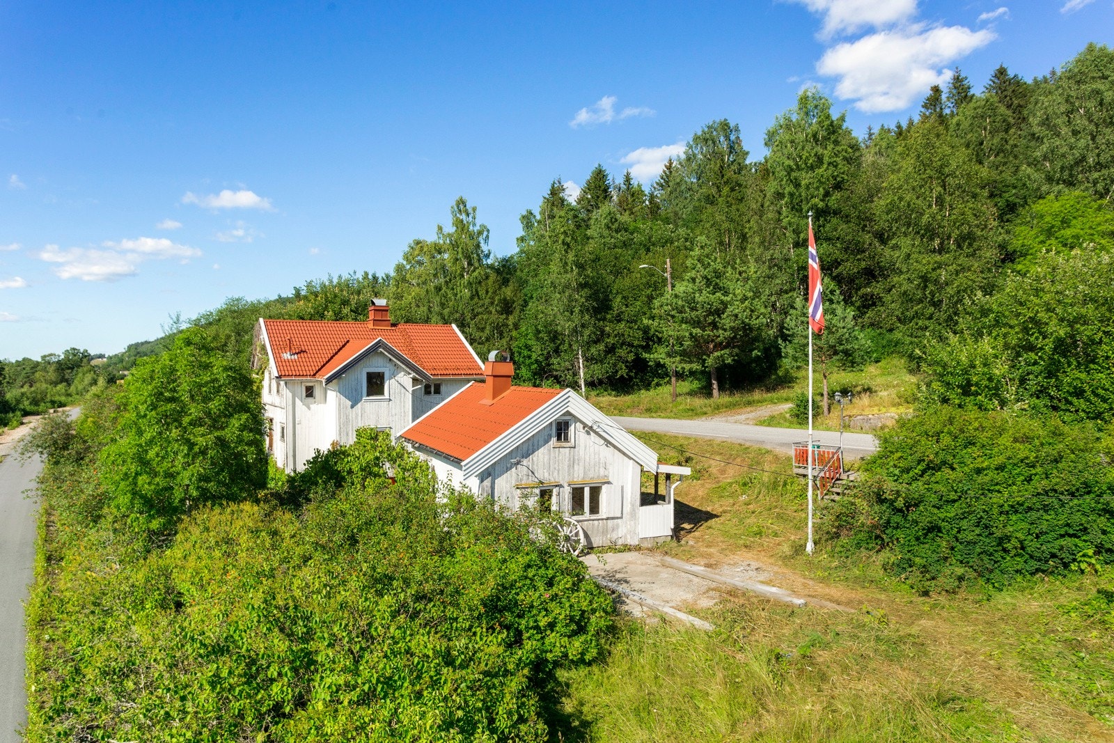 Fasade bolighus. Galleribilde
