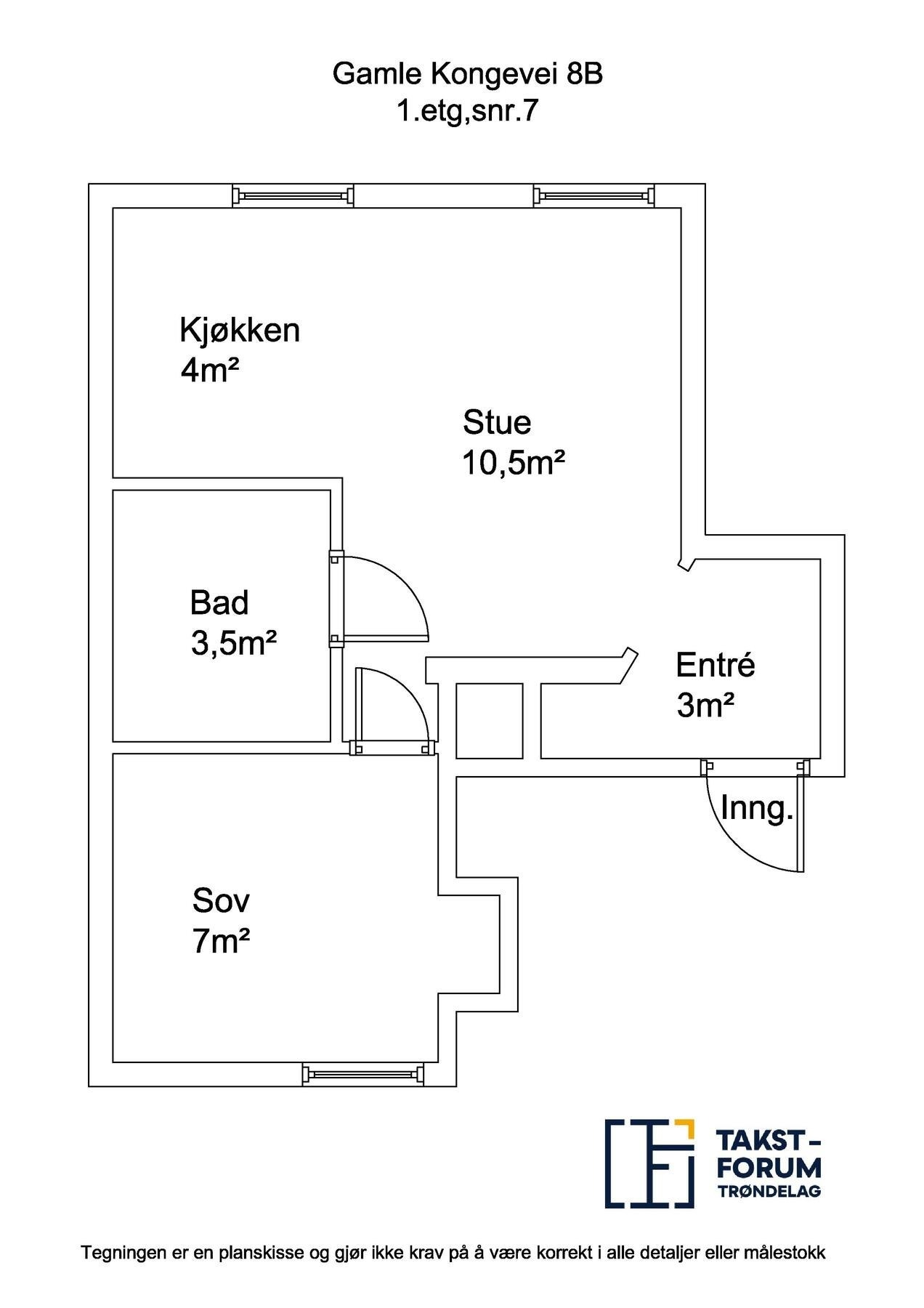 Planskisse. Galleribilde