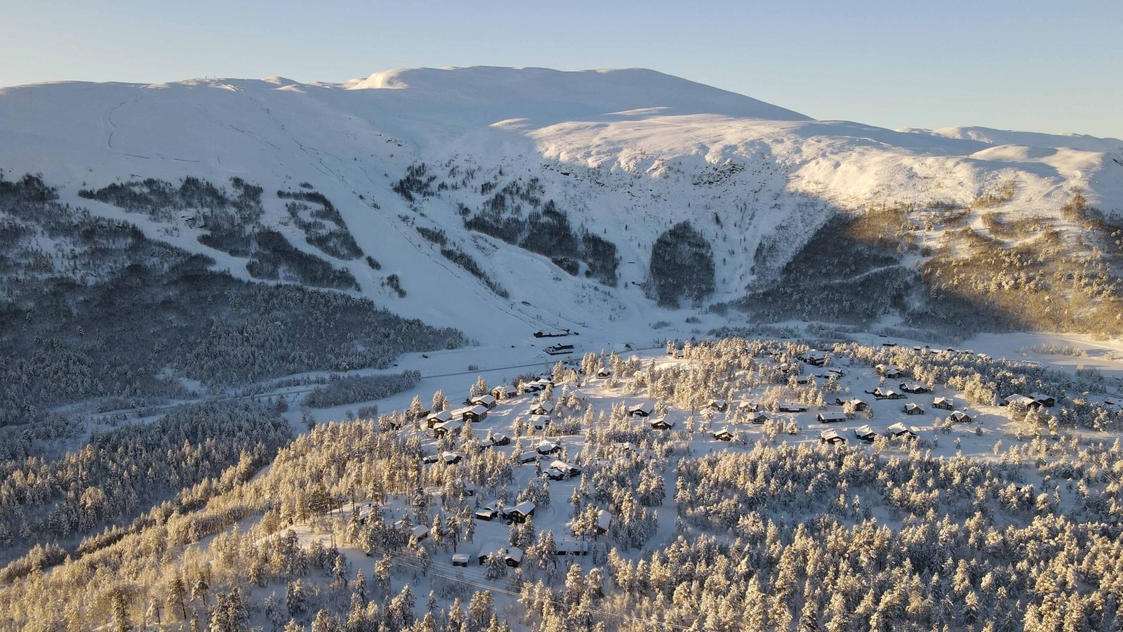 Fra tomteområdet mot alpinbakken Galleribilde
