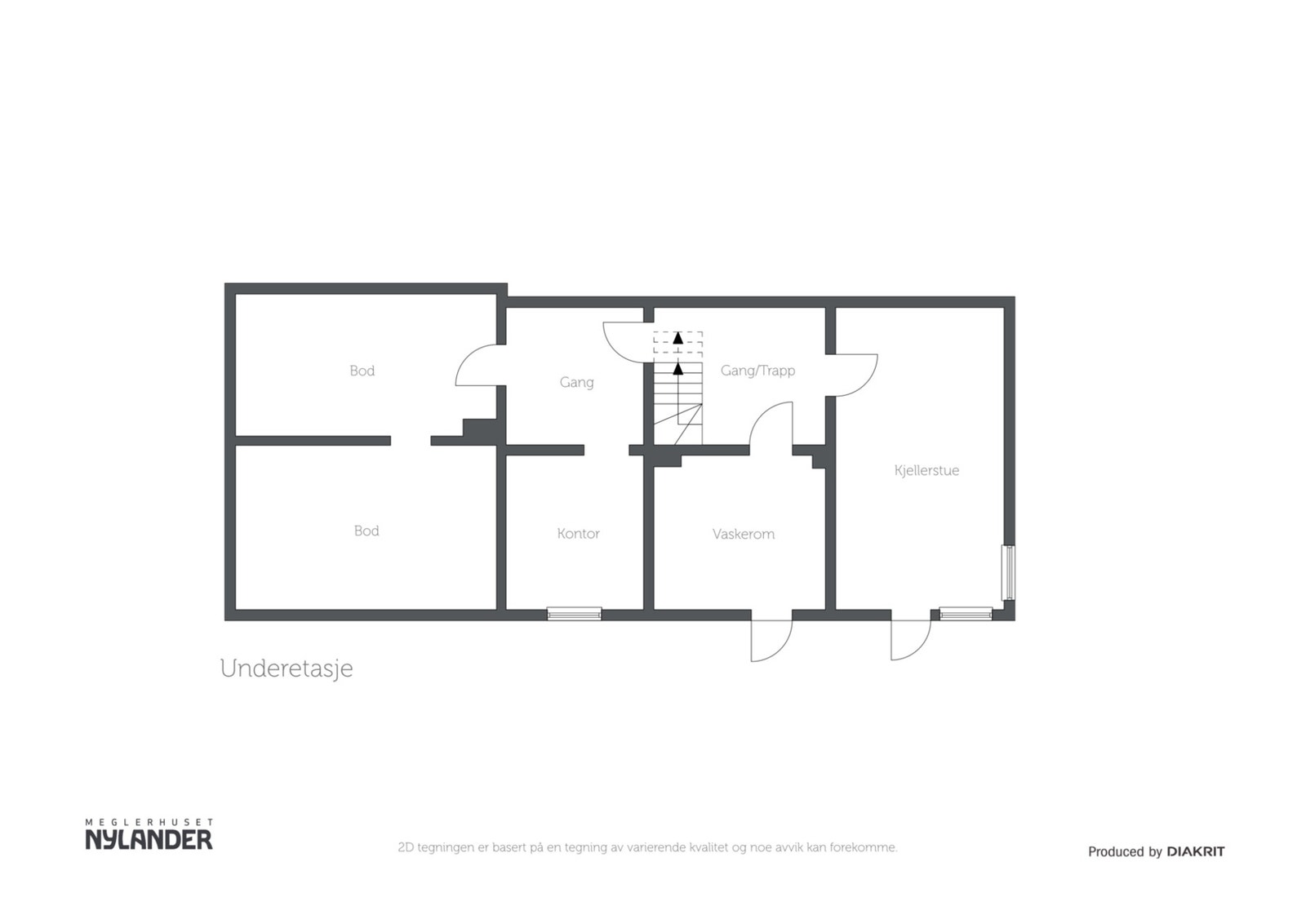 Plantegning underetasje Galleribilde