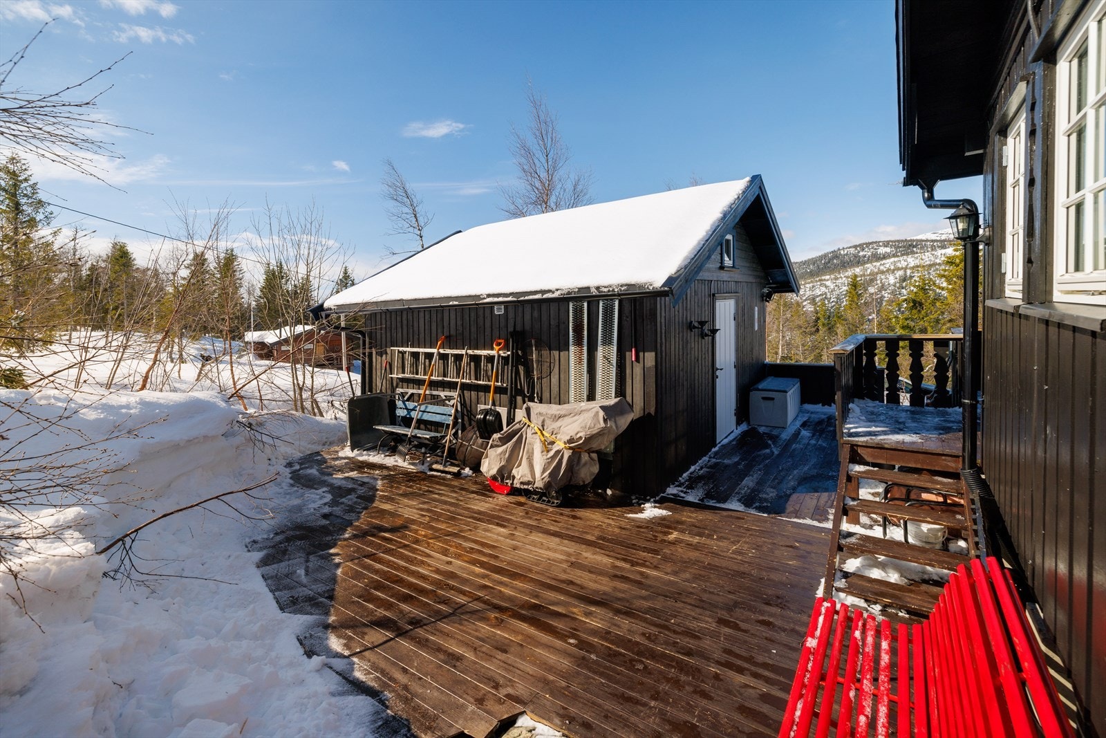 Hytta har også et anneks. Galleribilde