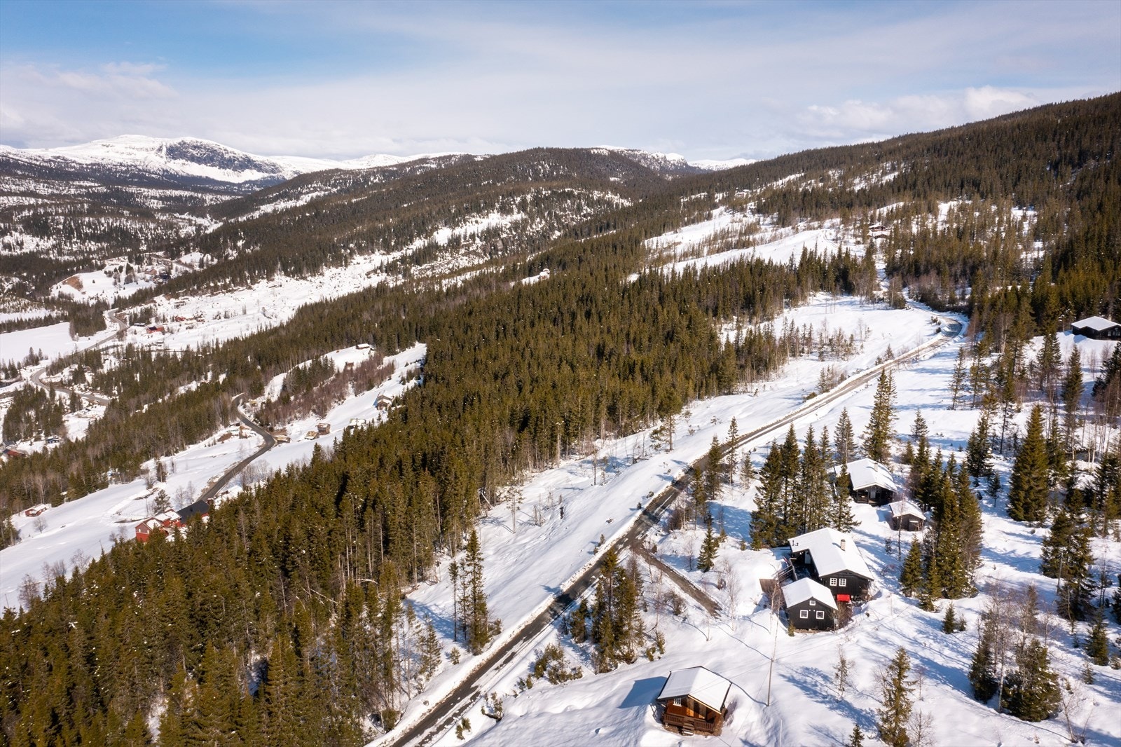 Hytta ligger fint til med umiddelbar nærhet til variert turterreng sommer som vinter. Galleribilde