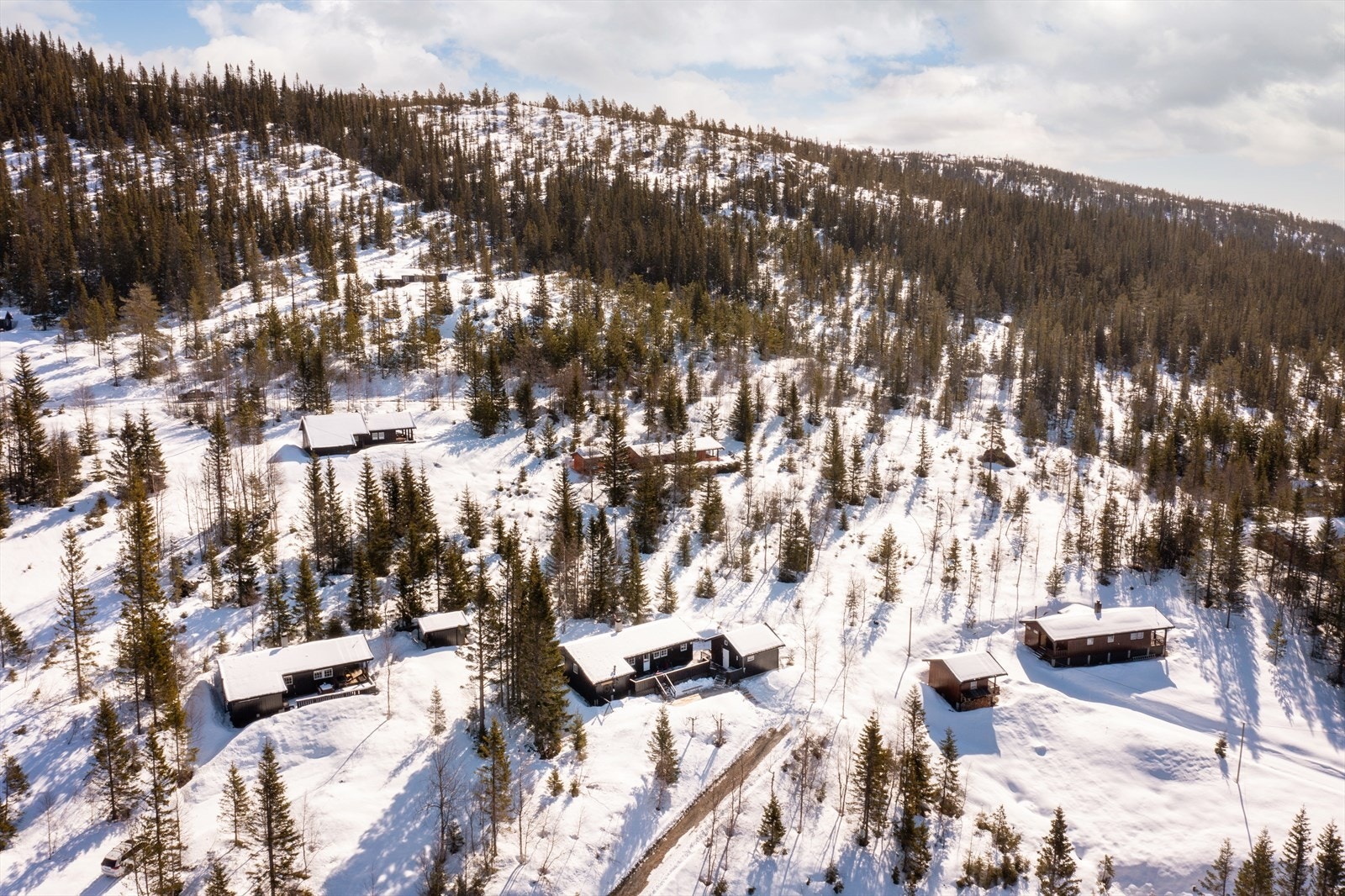 I nærområdet går det preparerte skiløyper som kobler seg på det store løypenettet Tempelseter - Norefjell. Galleribilde
