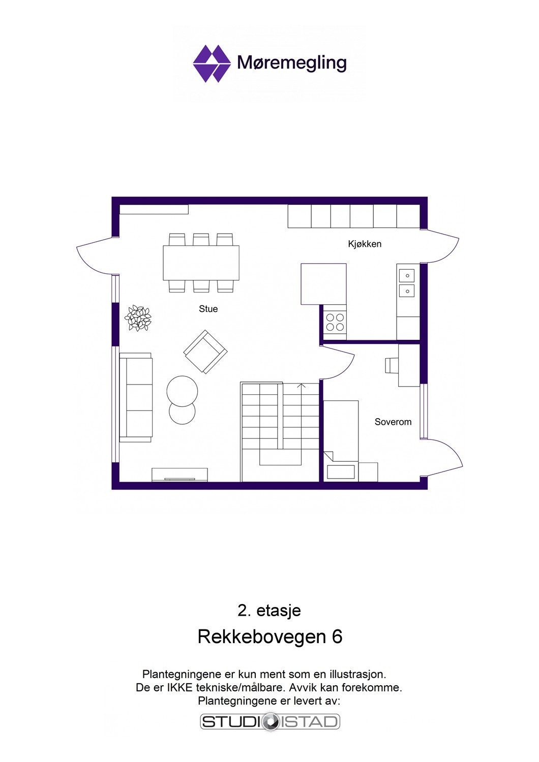 Plantegning 2. etasje Galleribilde