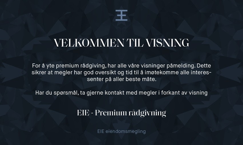 Velkommen til visning! Galleribilde