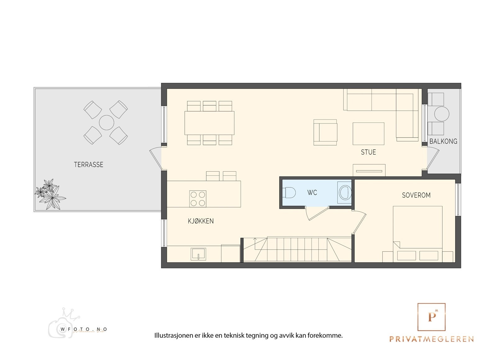 Plantegning 2.etg (slik den er i dag). Galleribilde