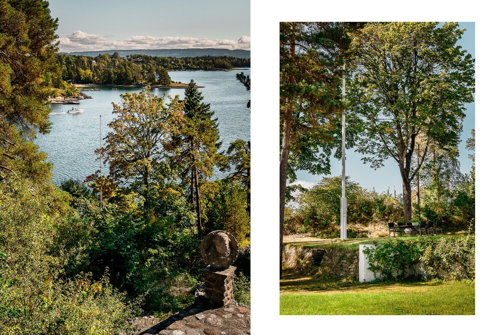 Egen "park" med frodig beplantning og store plenarealer. Galleribilde