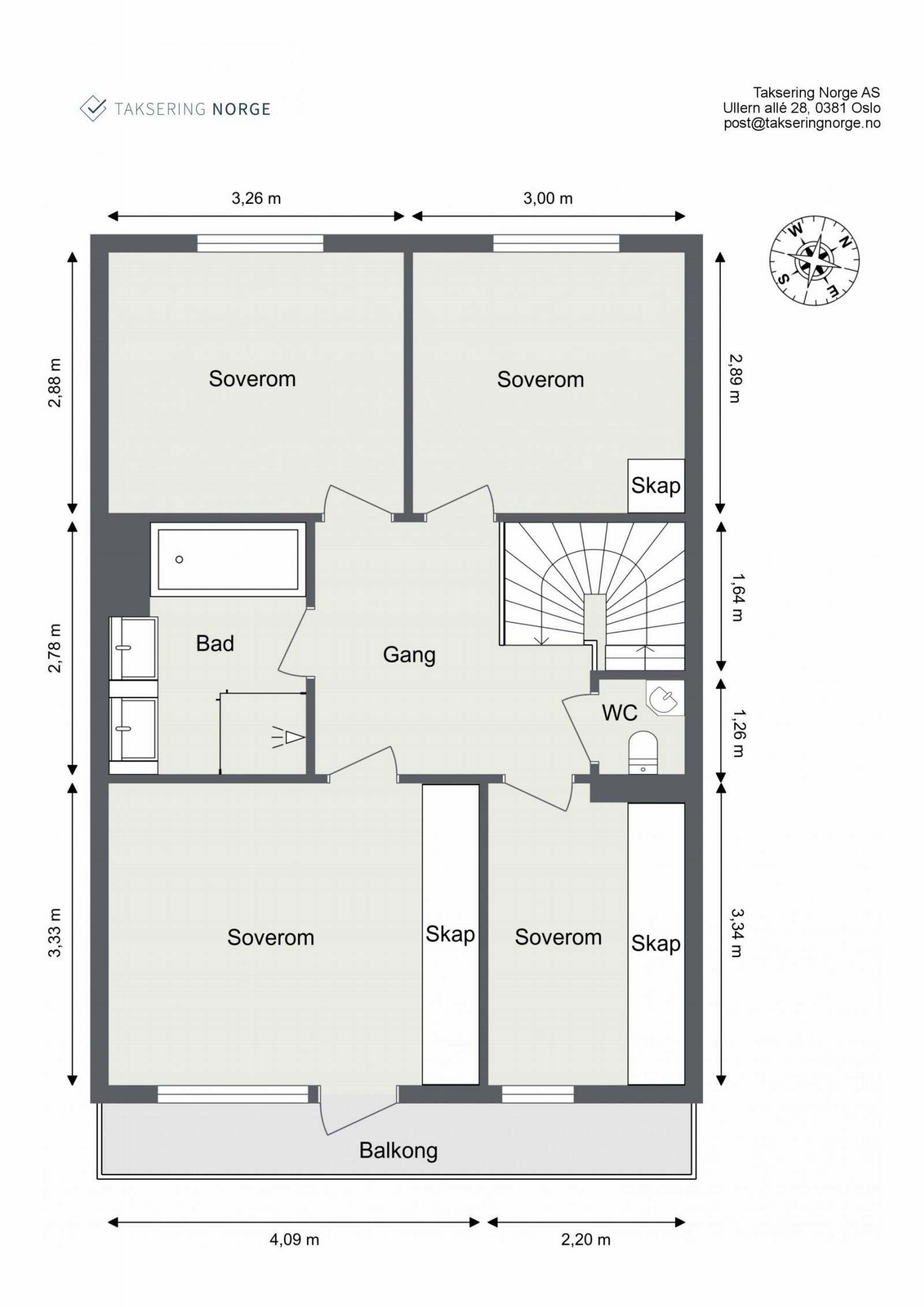 Planskisse 2.etasje. Galleribilde