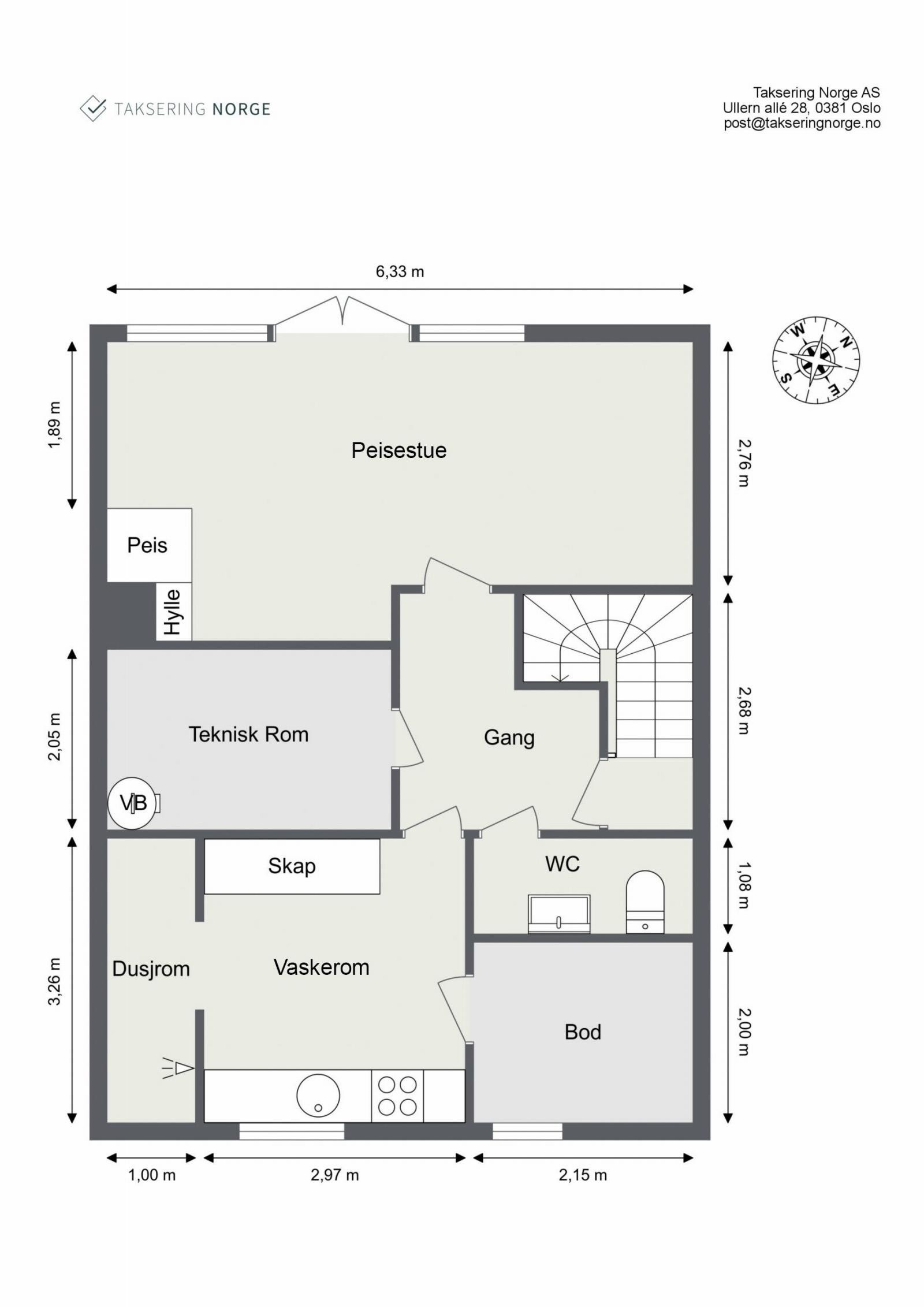 Planskisse U.etasje. Galleribilde