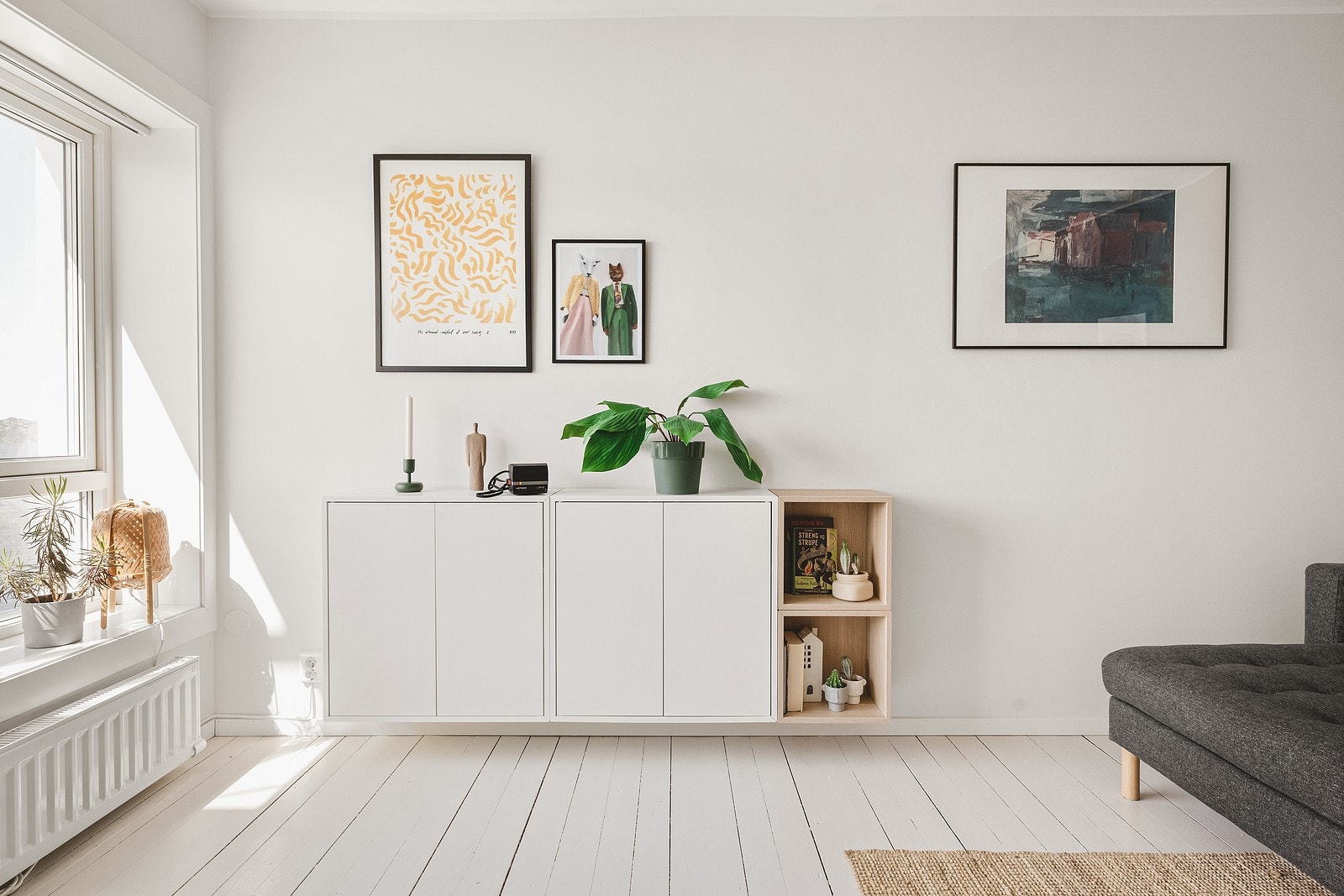 Samtlige vegger er sparklet og malt i 2019. Galleribilde