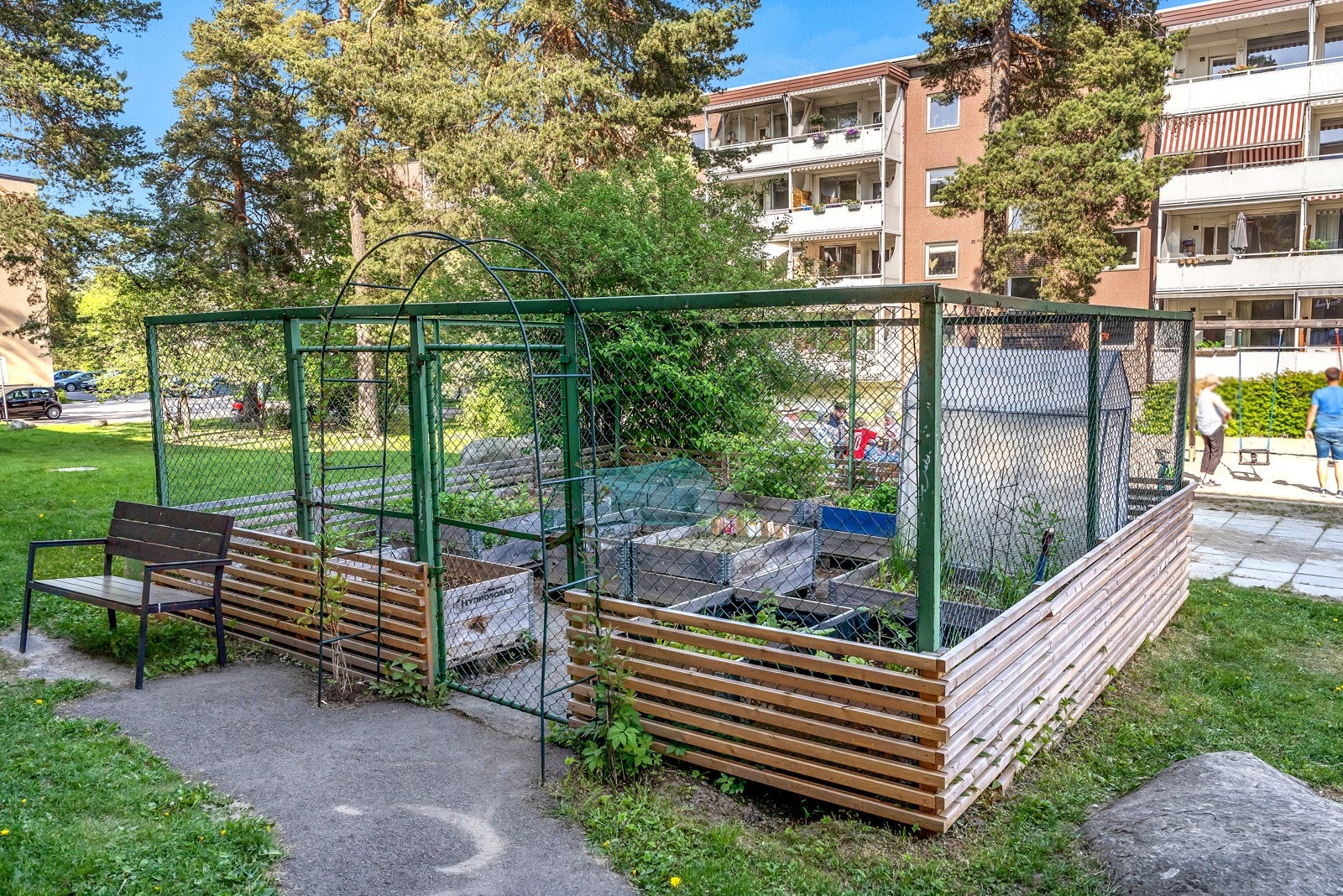 På fellesarealet er det mulighet for å ha plantekasse. Galleribilde