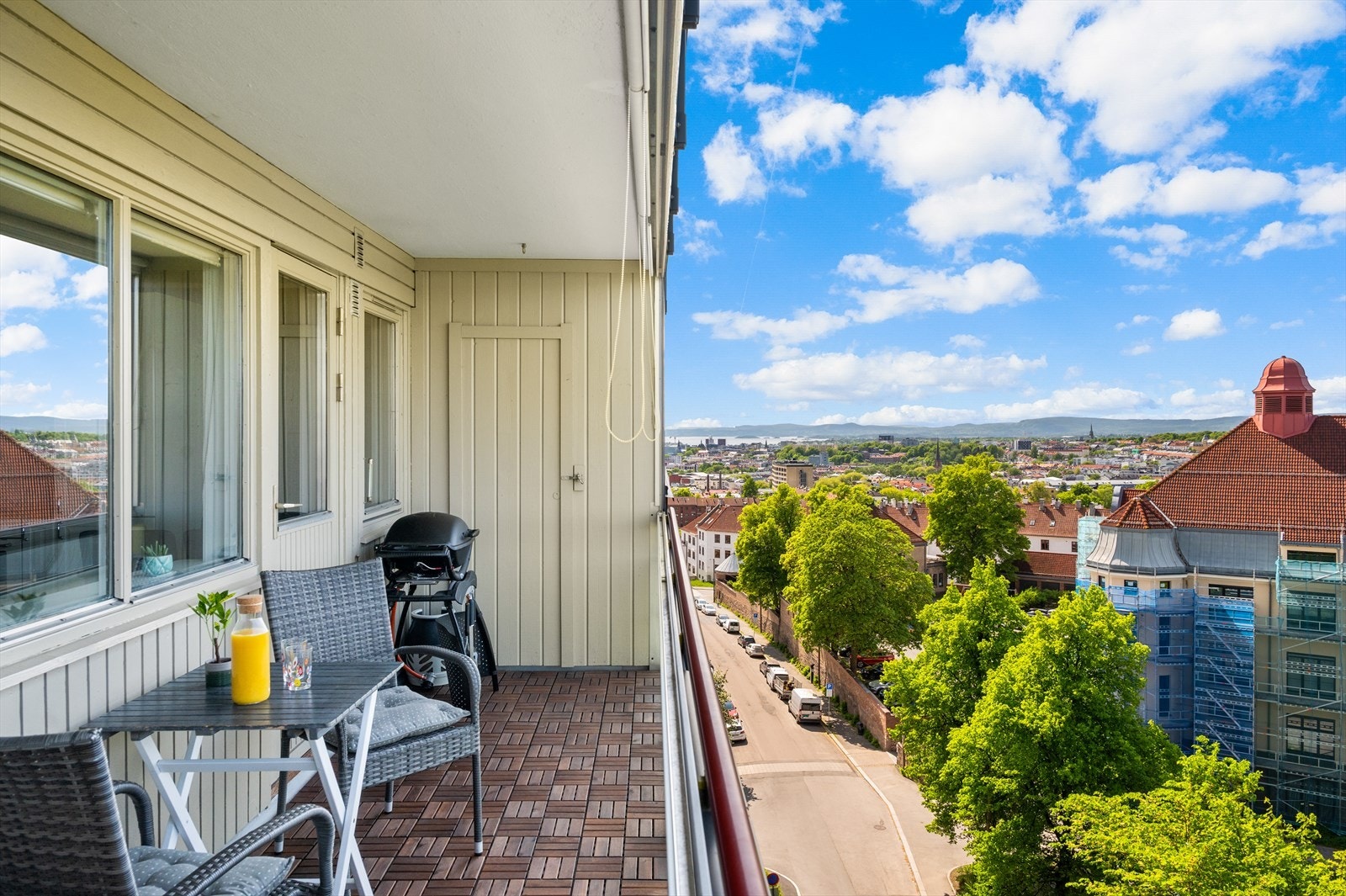 Utsiktsleilighet med balkong på 9 kvm. Galleribilde